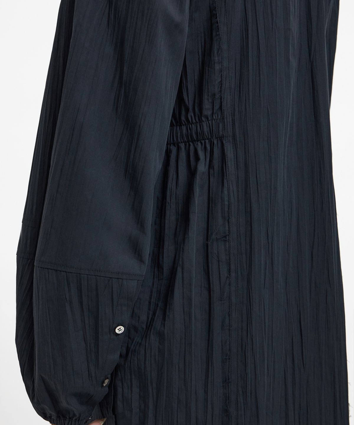 유스(YOUTH) Side-Slit Shirt Dress - Black