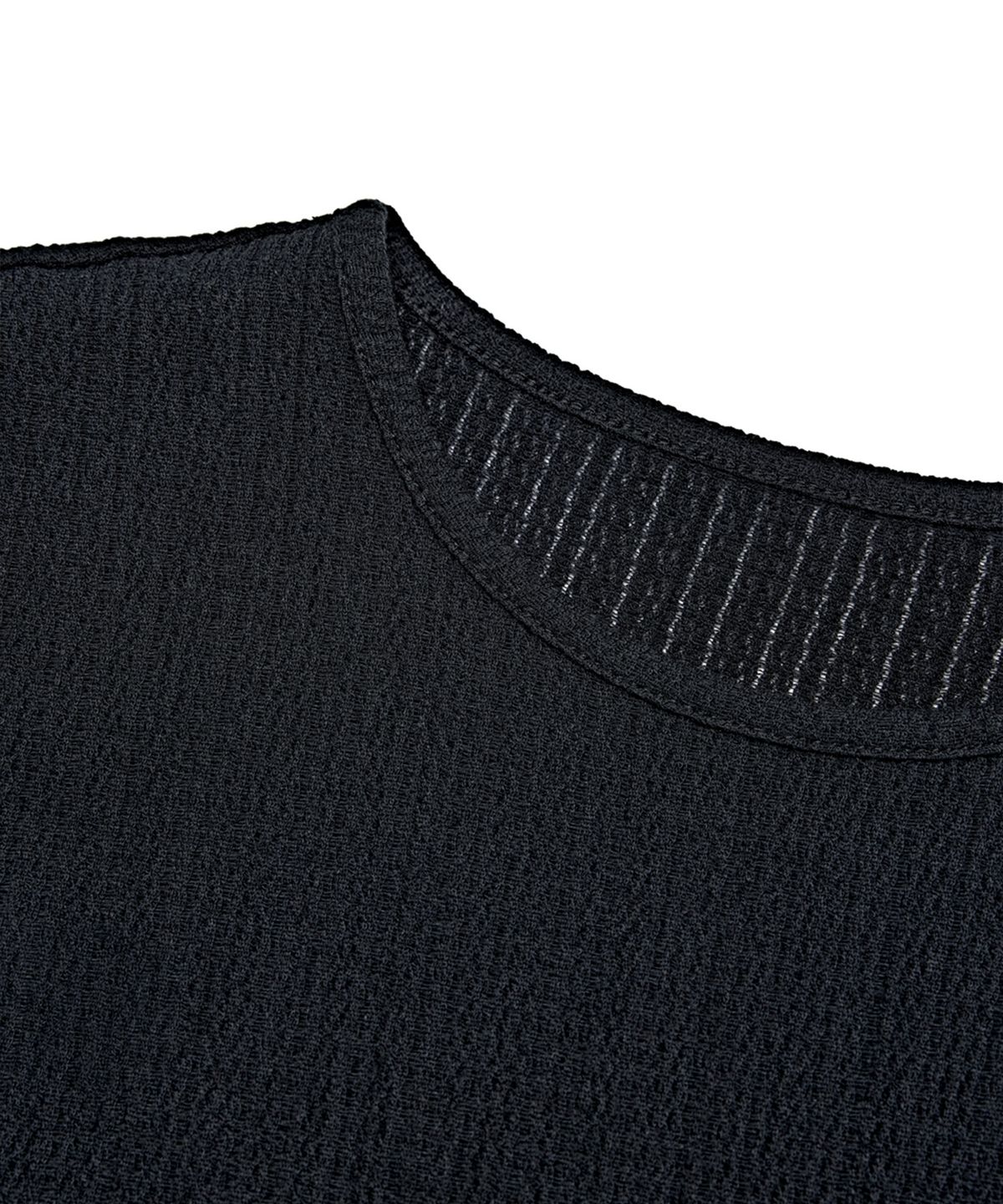 유스(YOUTH) Long-Line Jersey T-Shirt - Black