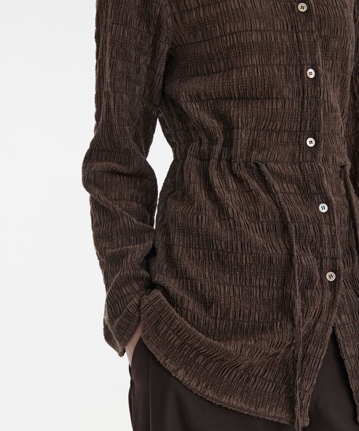 유스(YOUTH) Strap Shirt - Brown