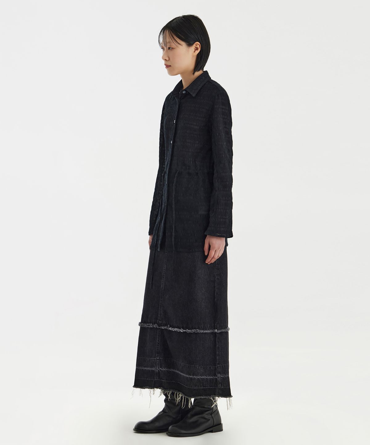 유스(YOUTH) Strap Shirt - Black