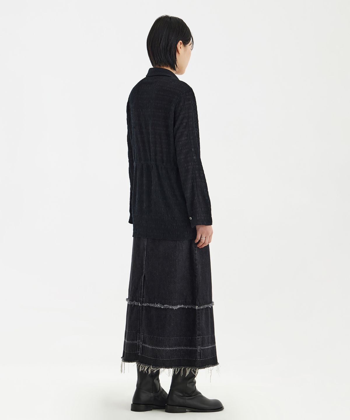 유스(YOUTH) Strap Shirt - Black