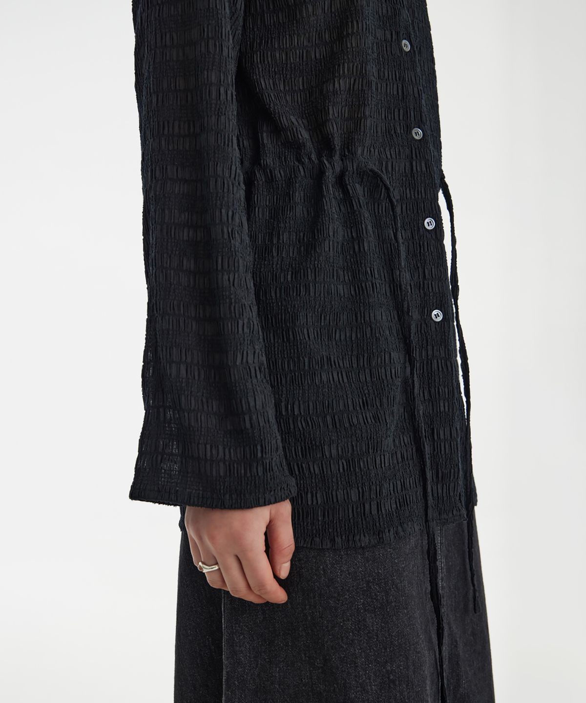 유스(YOUTH) Strap Shirt - Black