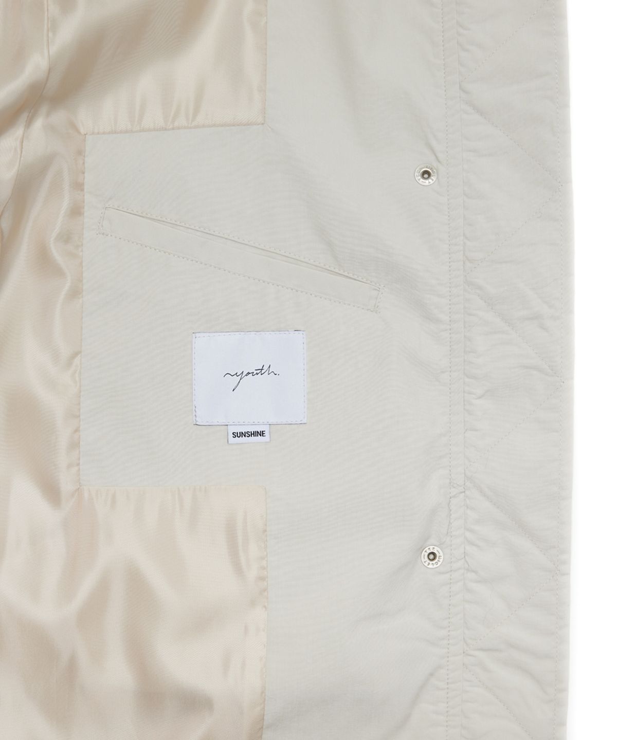 유스(YOUTH) Cut-Off Oversized Blouson - Light Beige