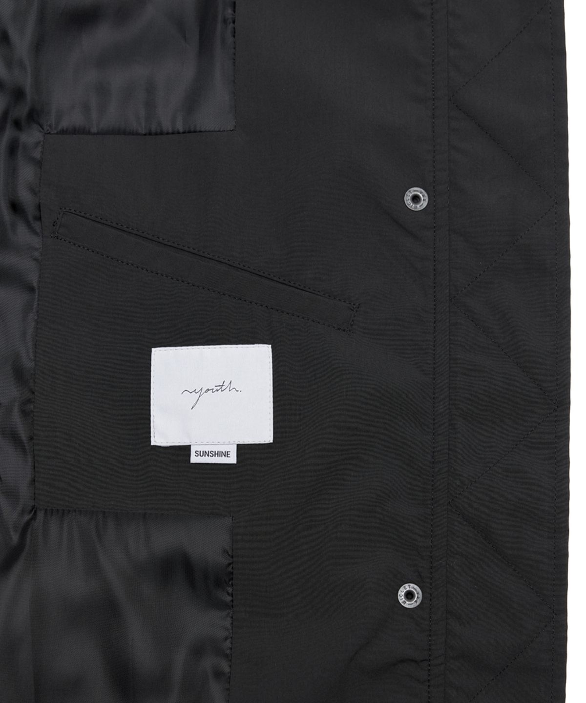 유스(YOUTH) Cut-Off Oversized Blouson - Black