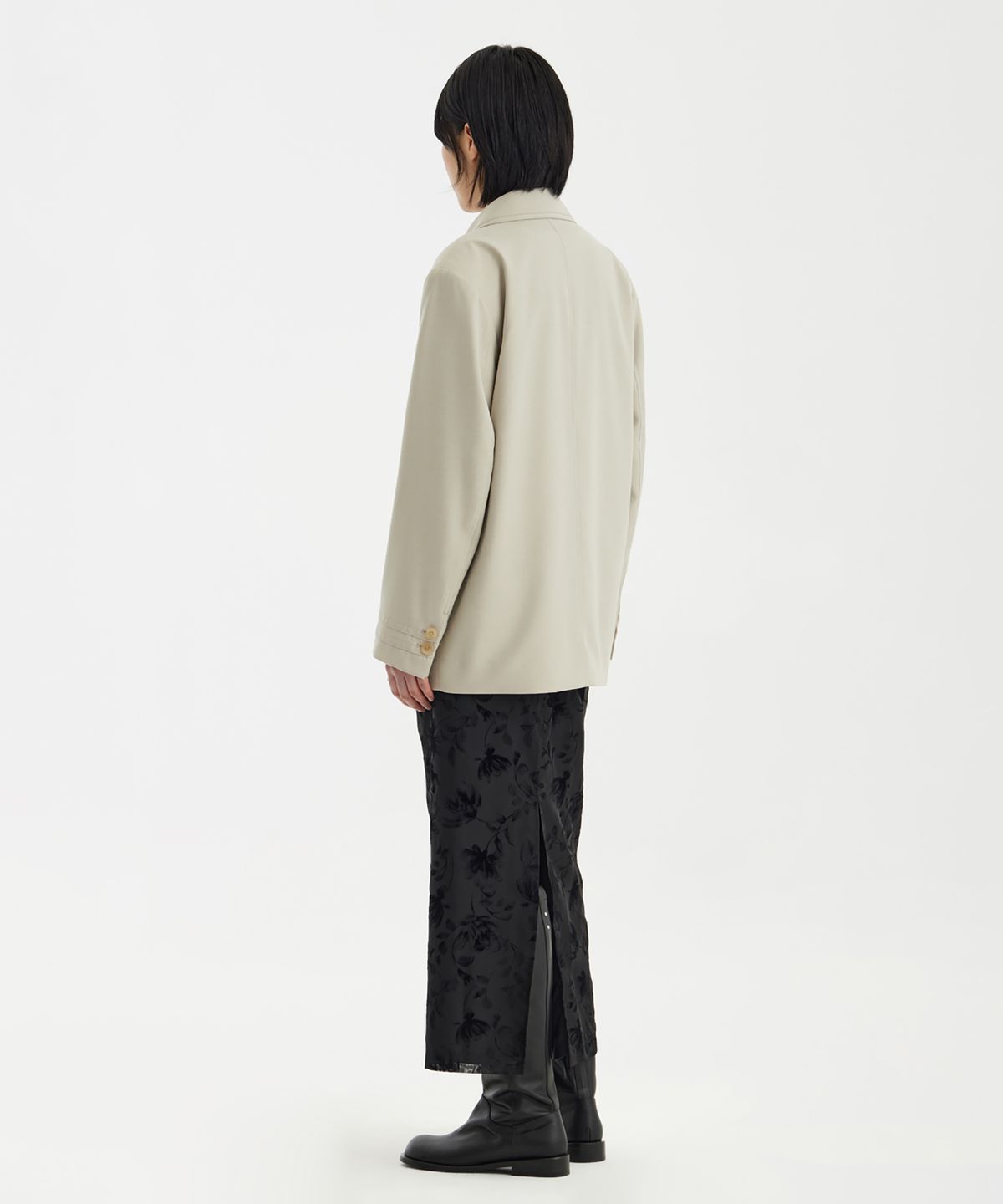 유스(YOUTH) Single Midi Jacket - Beige