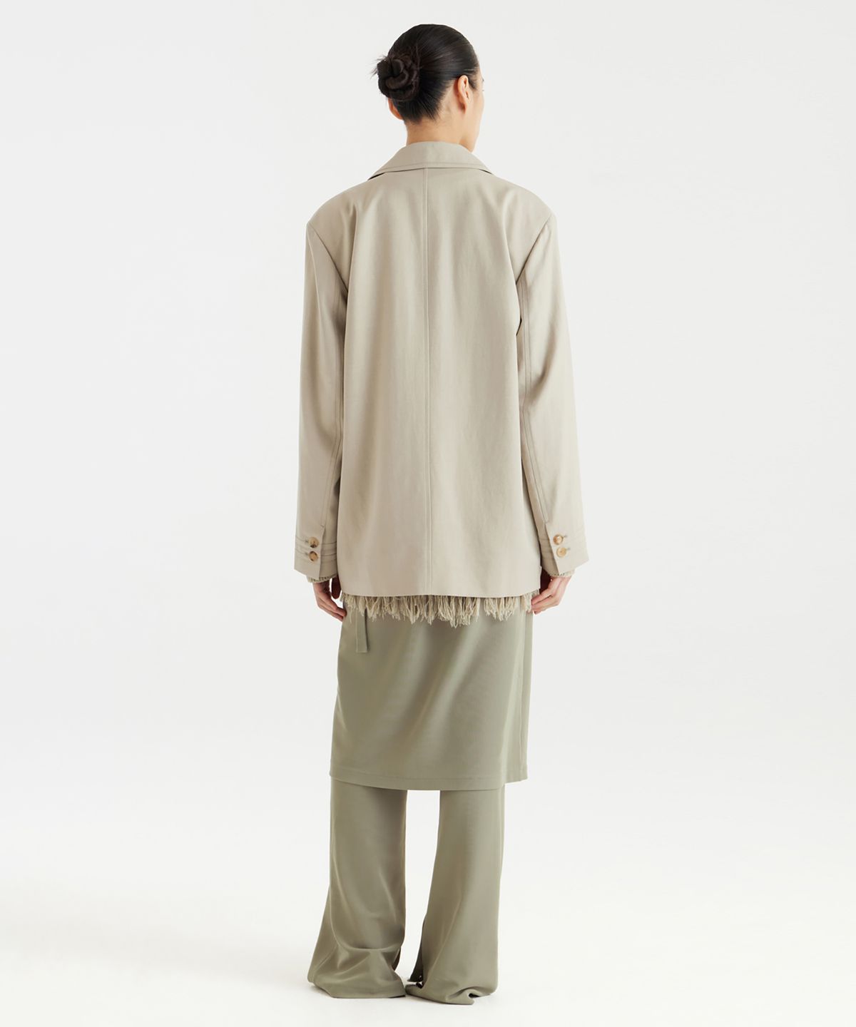 유스(YOUTH) Single Midi Jacket - Beige