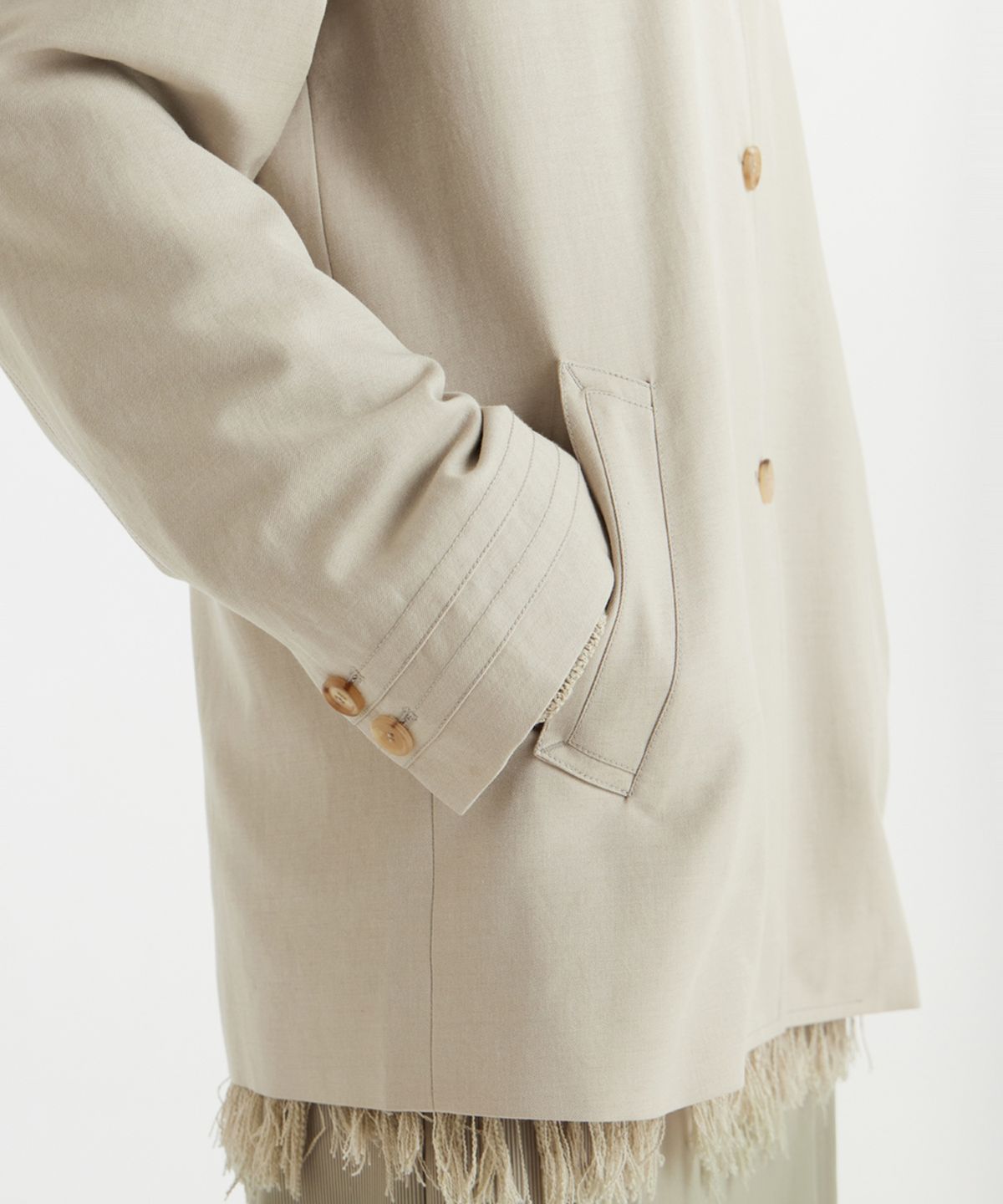 유스(YOUTH) Single Midi Jacket - Beige