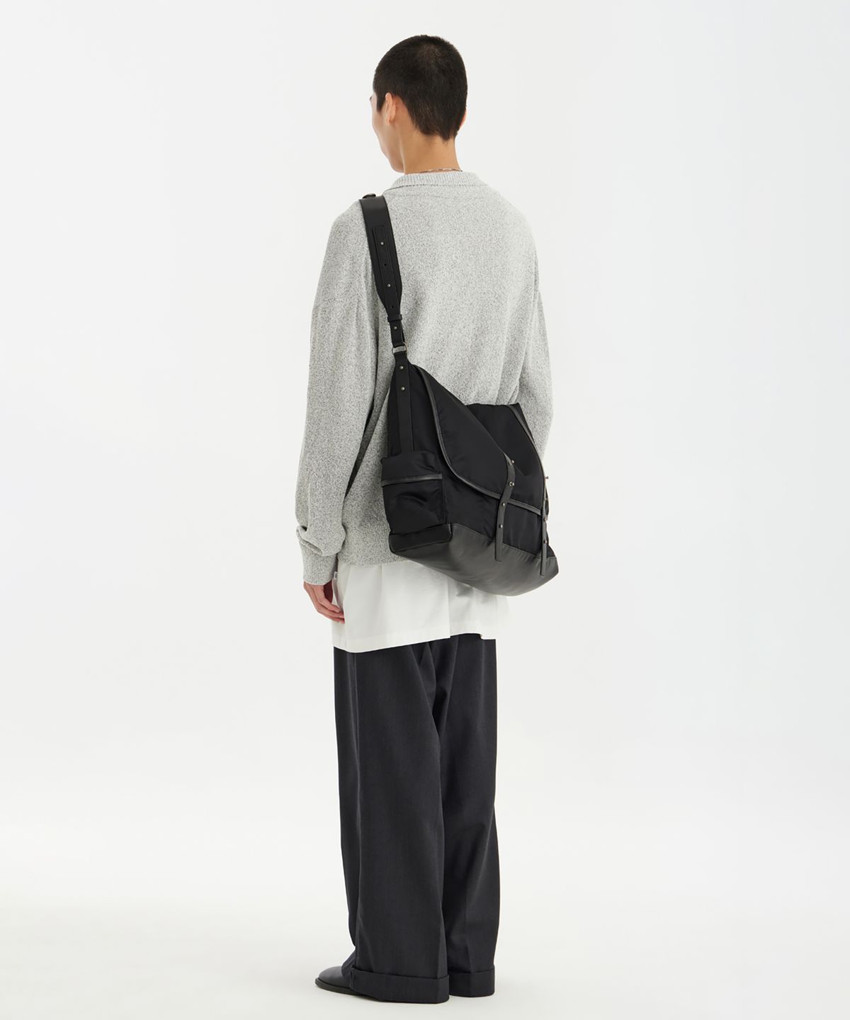 유스(YOUTH) Knit Collar Cardigan - Light Grey