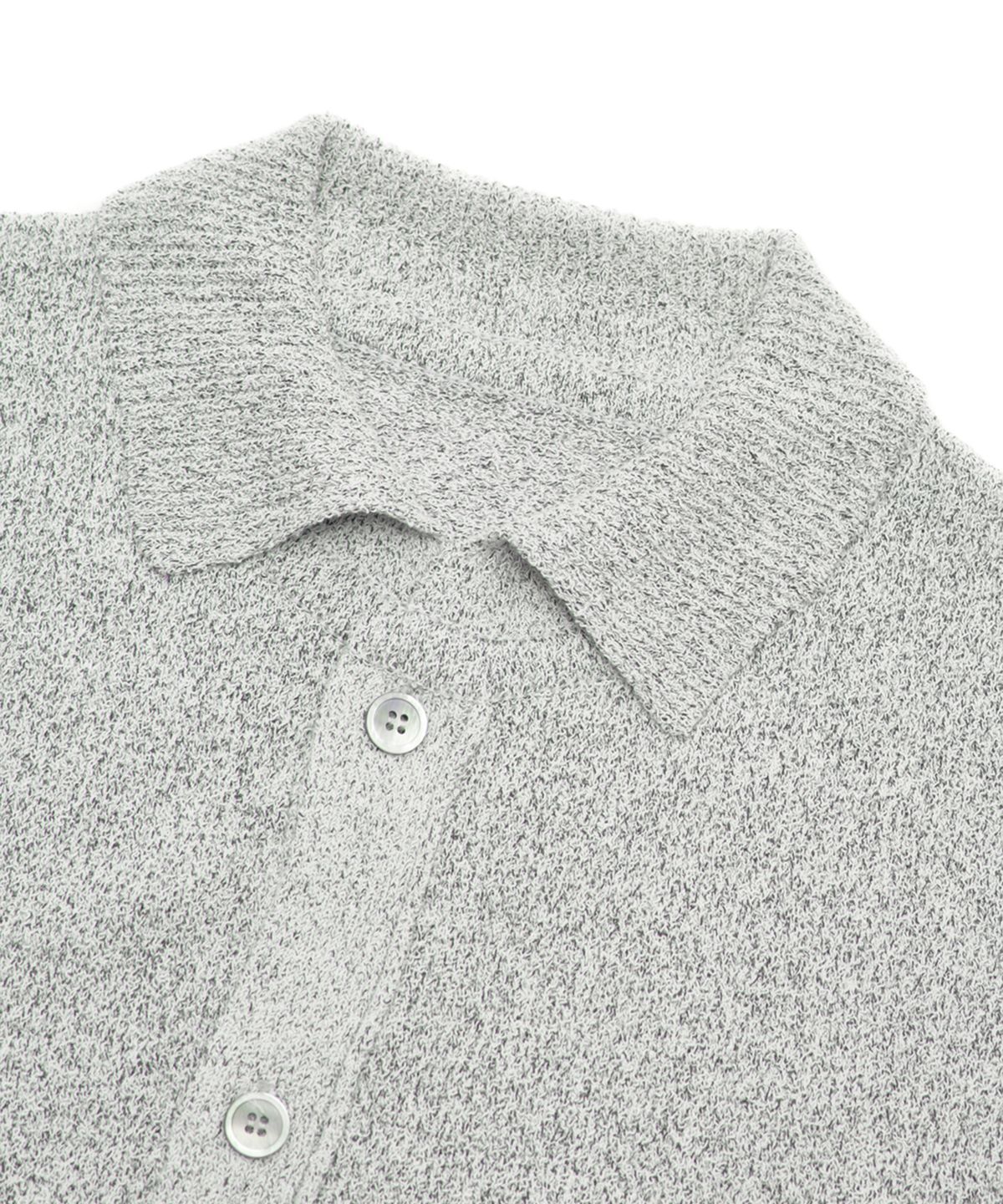 유스(YOUTH) Knit Collar Cardigan - Light Grey