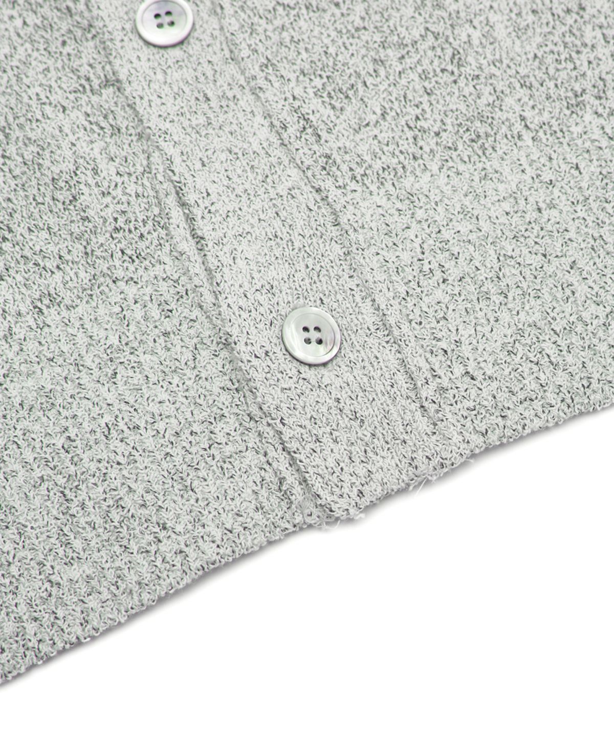 유스(YOUTH) Knit Collar Cardigan - Light Grey