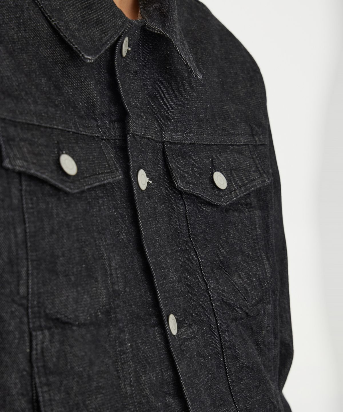 유스(YOUTH) Denim Trucker Jacket - Washed Black