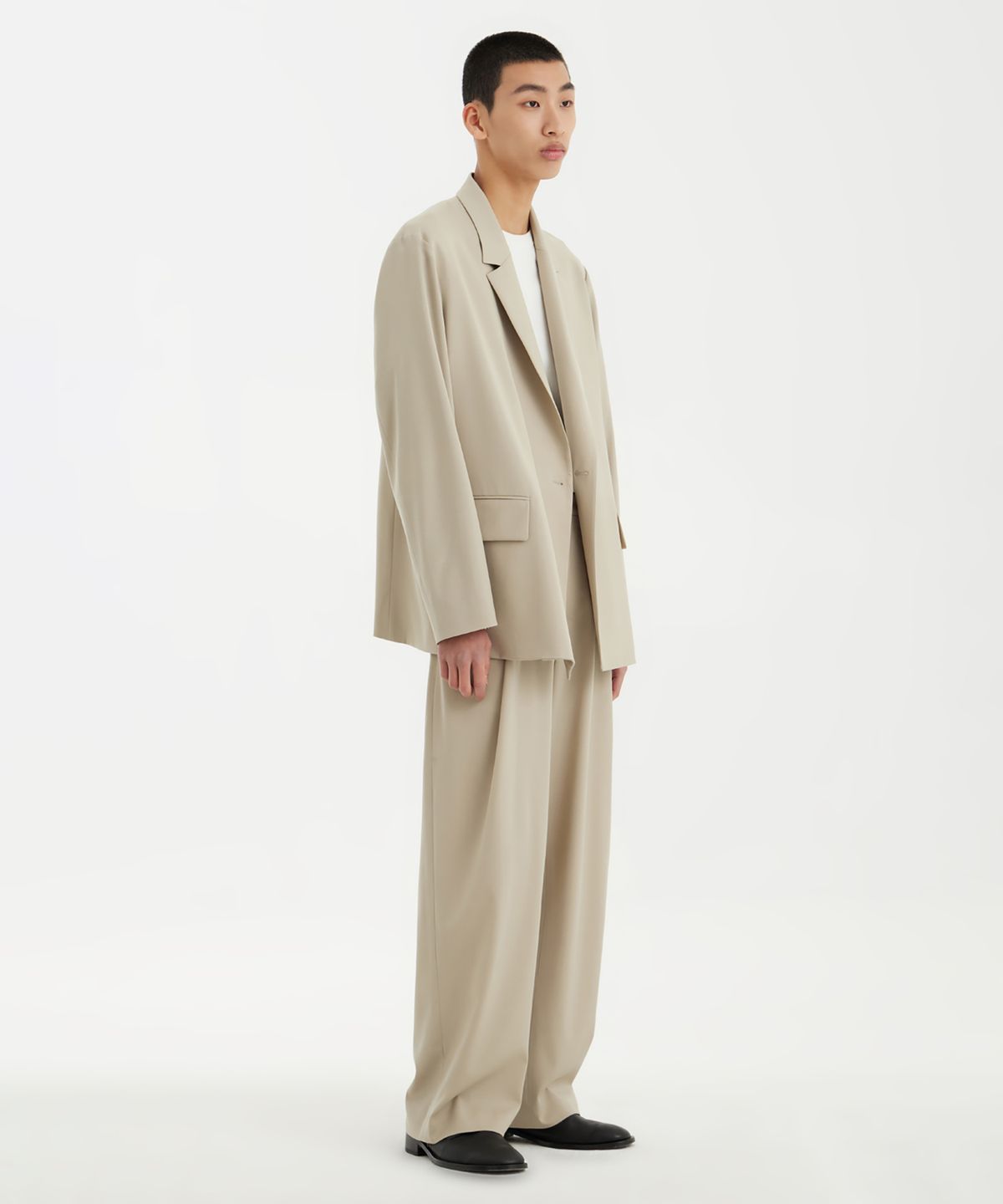 유스(YOUTH) Double Breasted Jacket - Light Beige