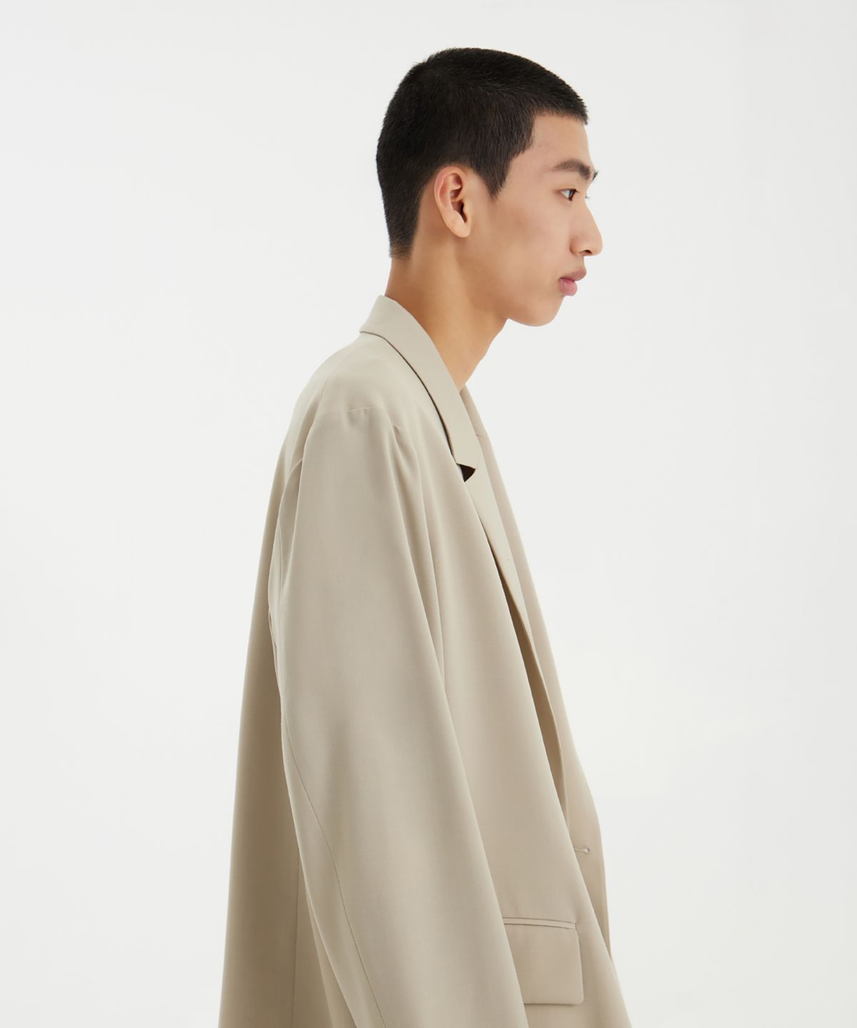 유스(YOUTH) Double Breasted Jacket - Light Beige