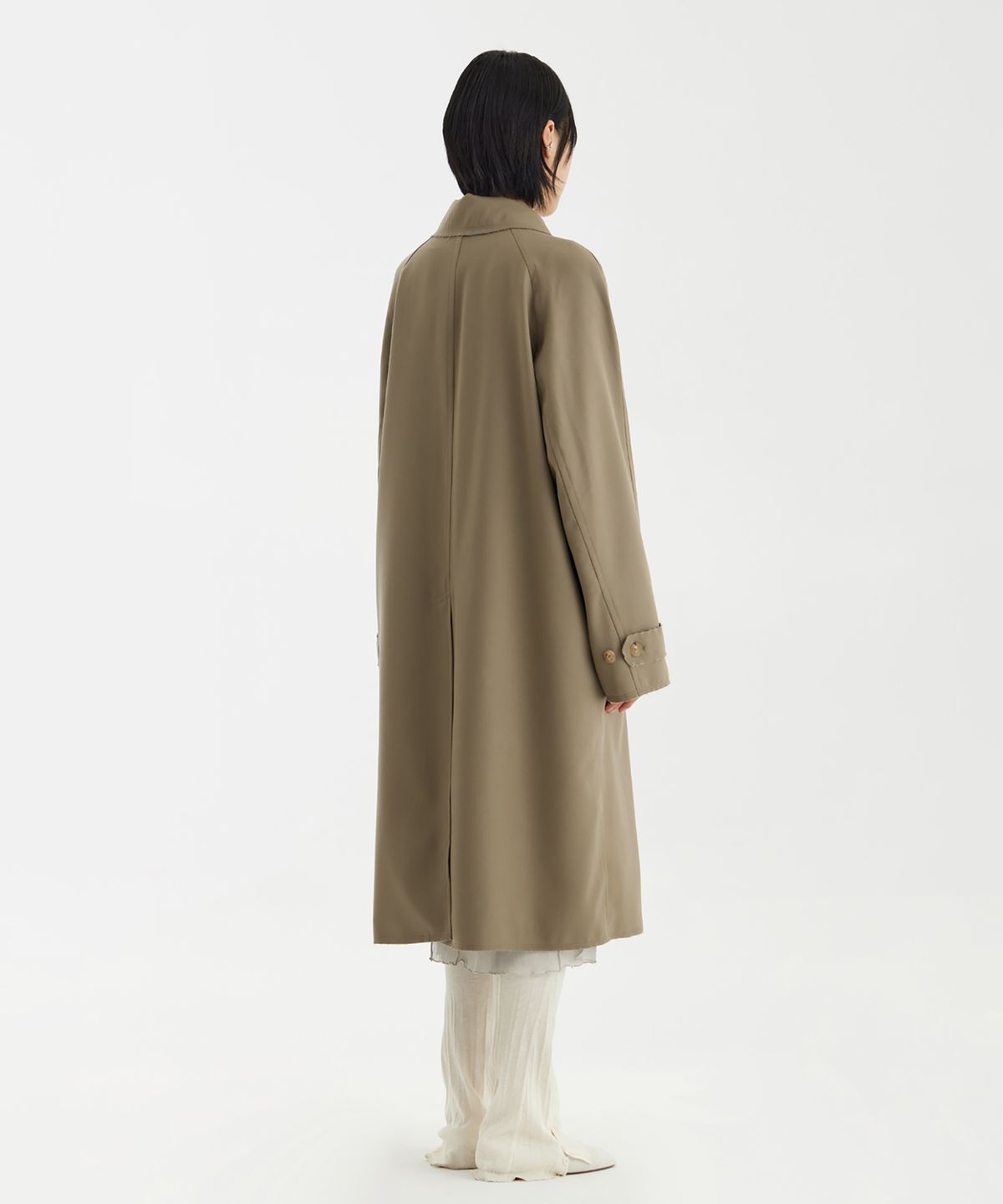 유스(YOUTH) Cut-Off Mac Coat - Beige