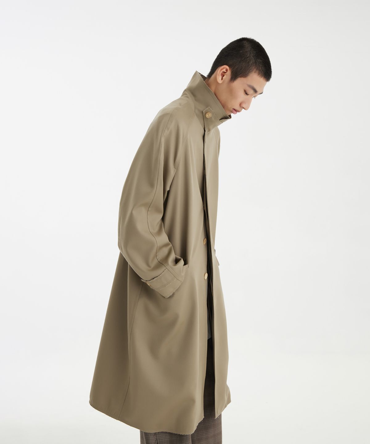 유스(YOUTH) Cut-Off Mac Coat - Beige