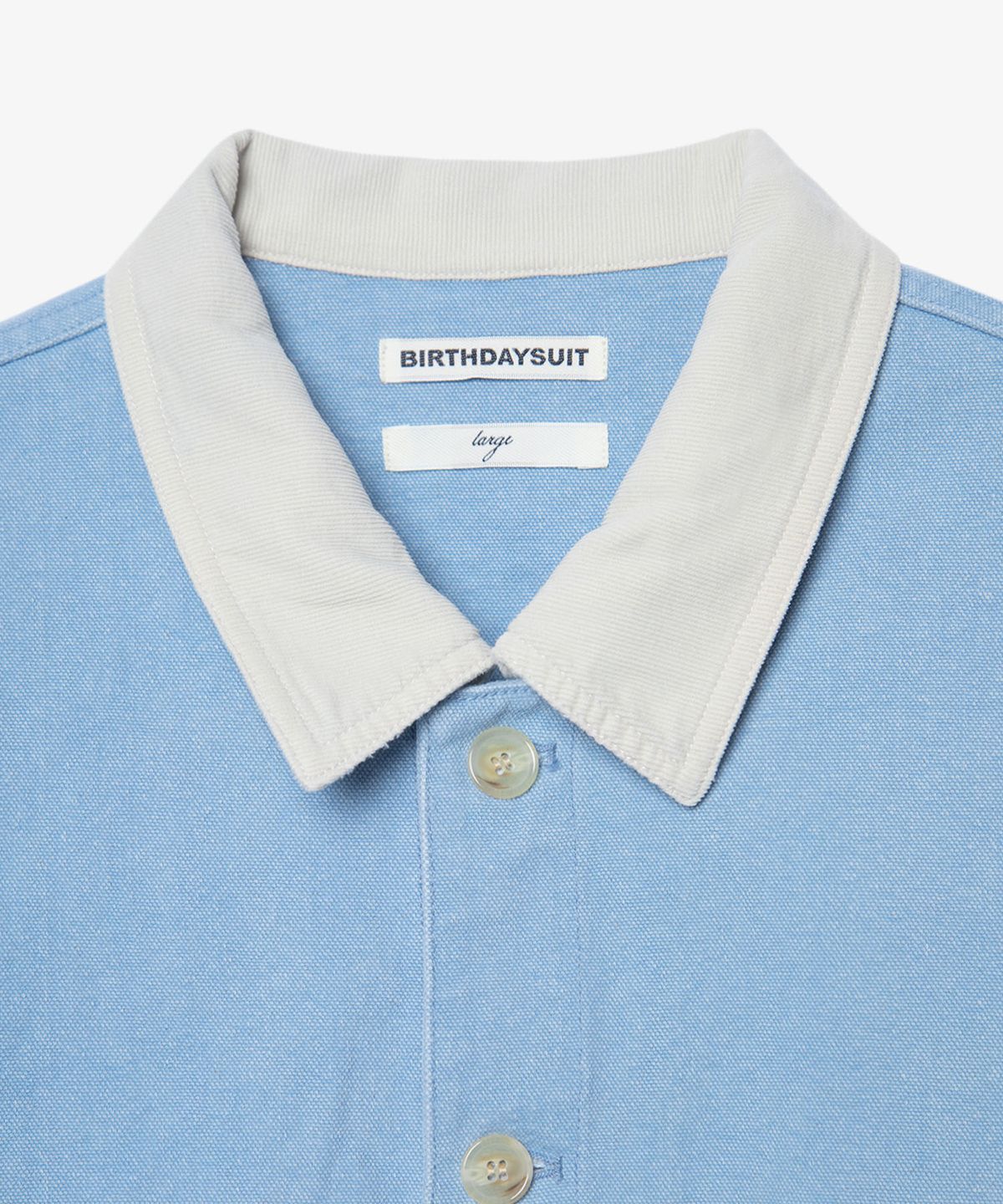 벌스데이수트(BIRTHDAYSUIT) OXFORD FRENCH WORK JACKET (BLUE)