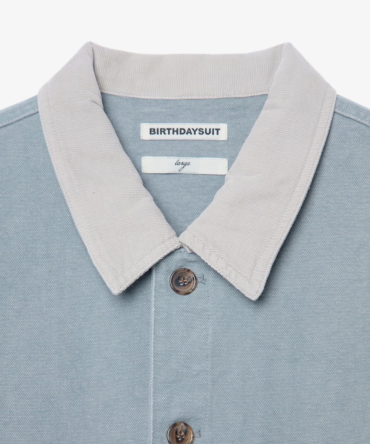 벌스데이수트(BIRTHDAYSUIT) OXFORD FRENCH WORK JACKET (GREY)