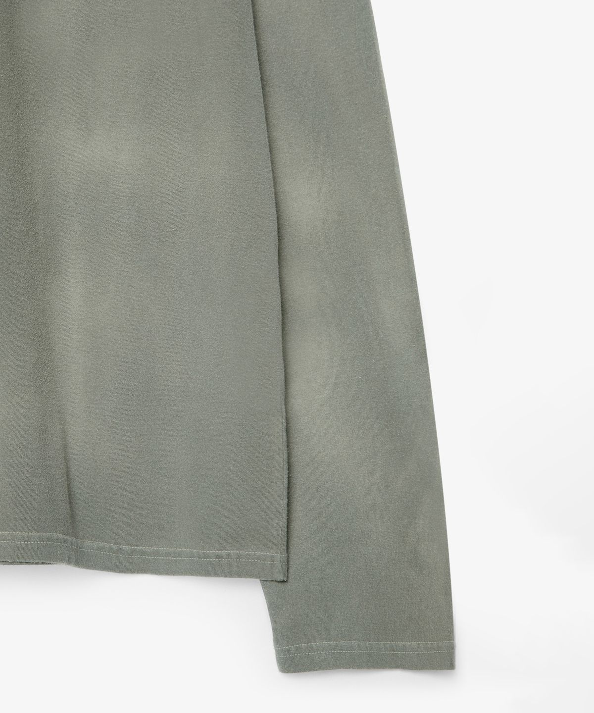 벌스데이수트(BIRTHDAYSUIT) BLEACH L/S T-SHIRT (OLIVE)