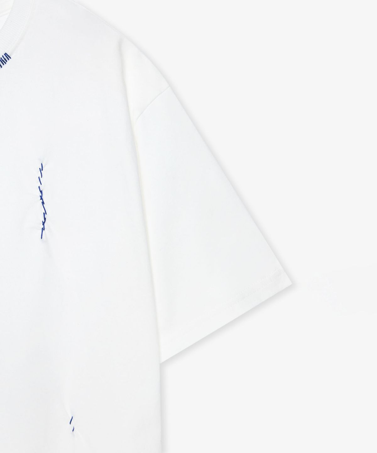 벌스데이수트(BIRTHDAYSUIT) HAND STITCH T-SHIRT (WHITE)