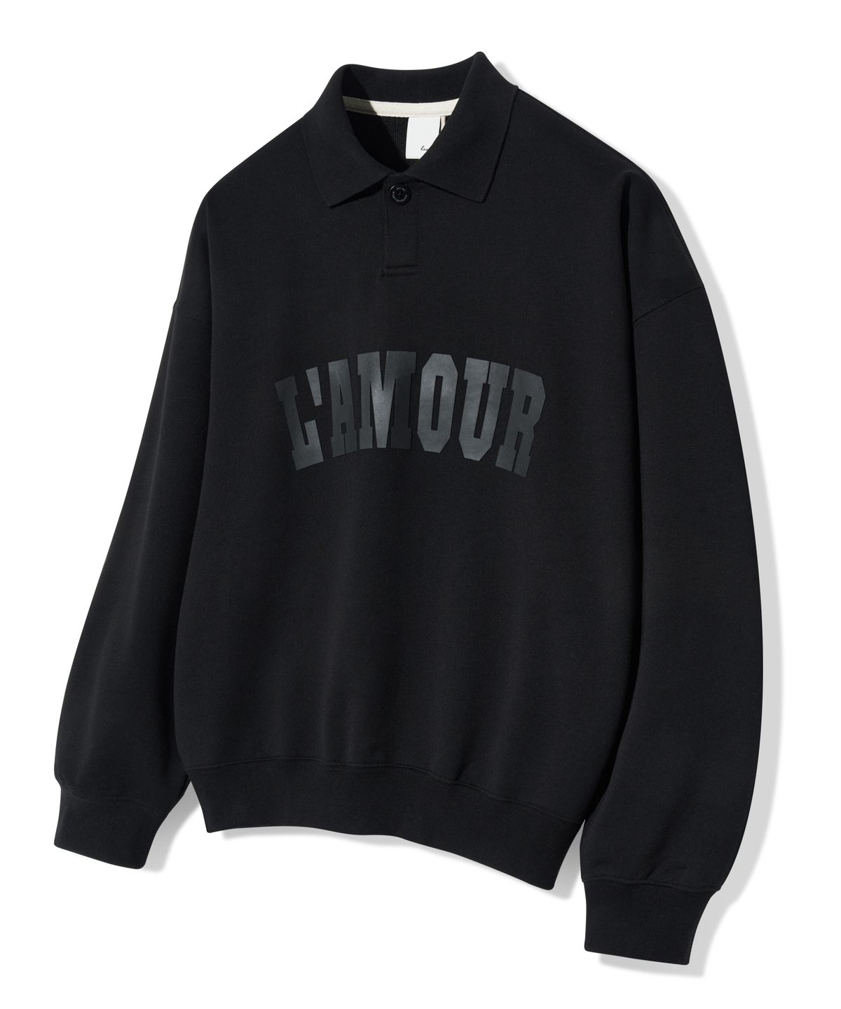 다이아몬드 레이라(DIAMOND LAYLA) LAMOUR Matte Printing PK Sweatshirt T86  Black