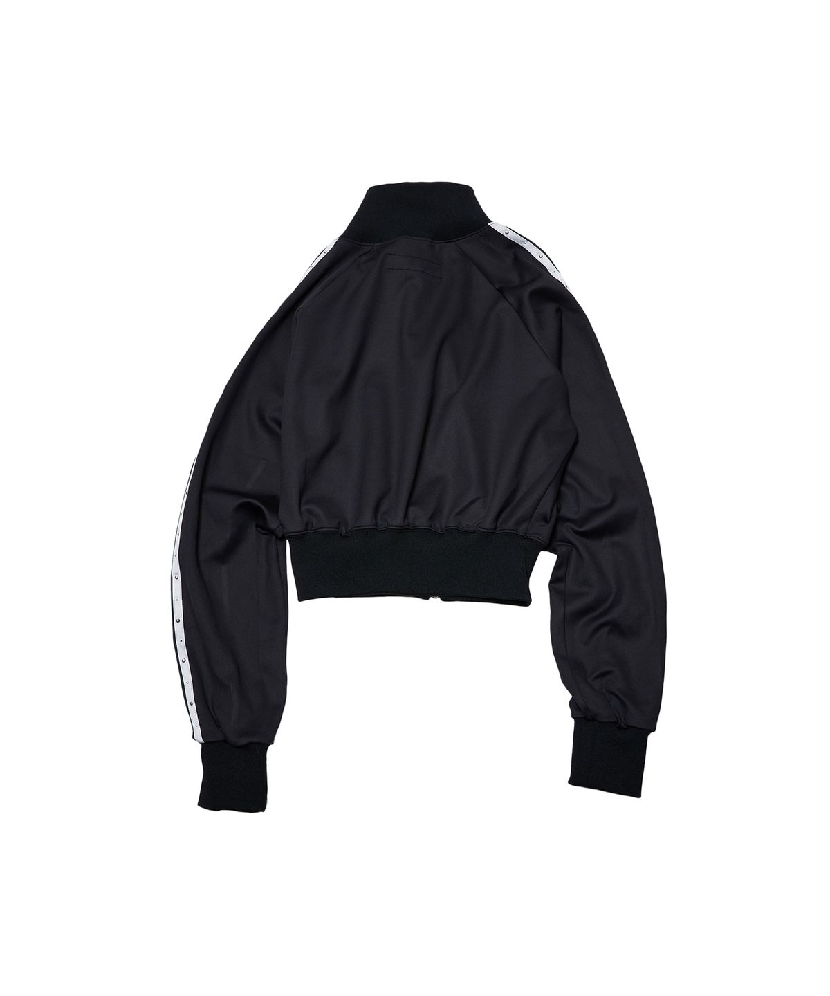 더뮤지엄비지터(THEMUSEUMVISITOR) ART LOGO PATCH STITCHED TRACK JACKET (BLACK)