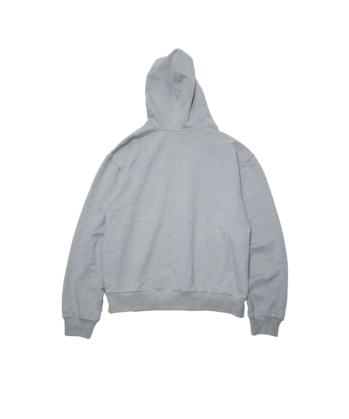 더뮤지엄비지터(THEMUSEUMVISITOR) SILVER CUBIC STUD LOGO HOODY (GREY)