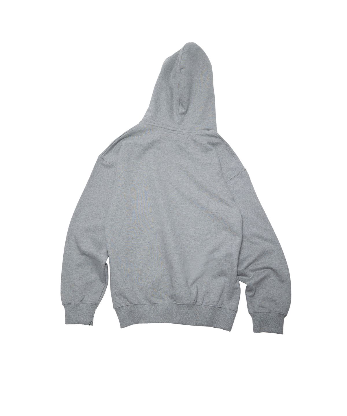 더뮤지엄비지터(THEMUSEUMVISITOR) BNG PRINTED CURVERD ZIPPER HOODY (GREY)