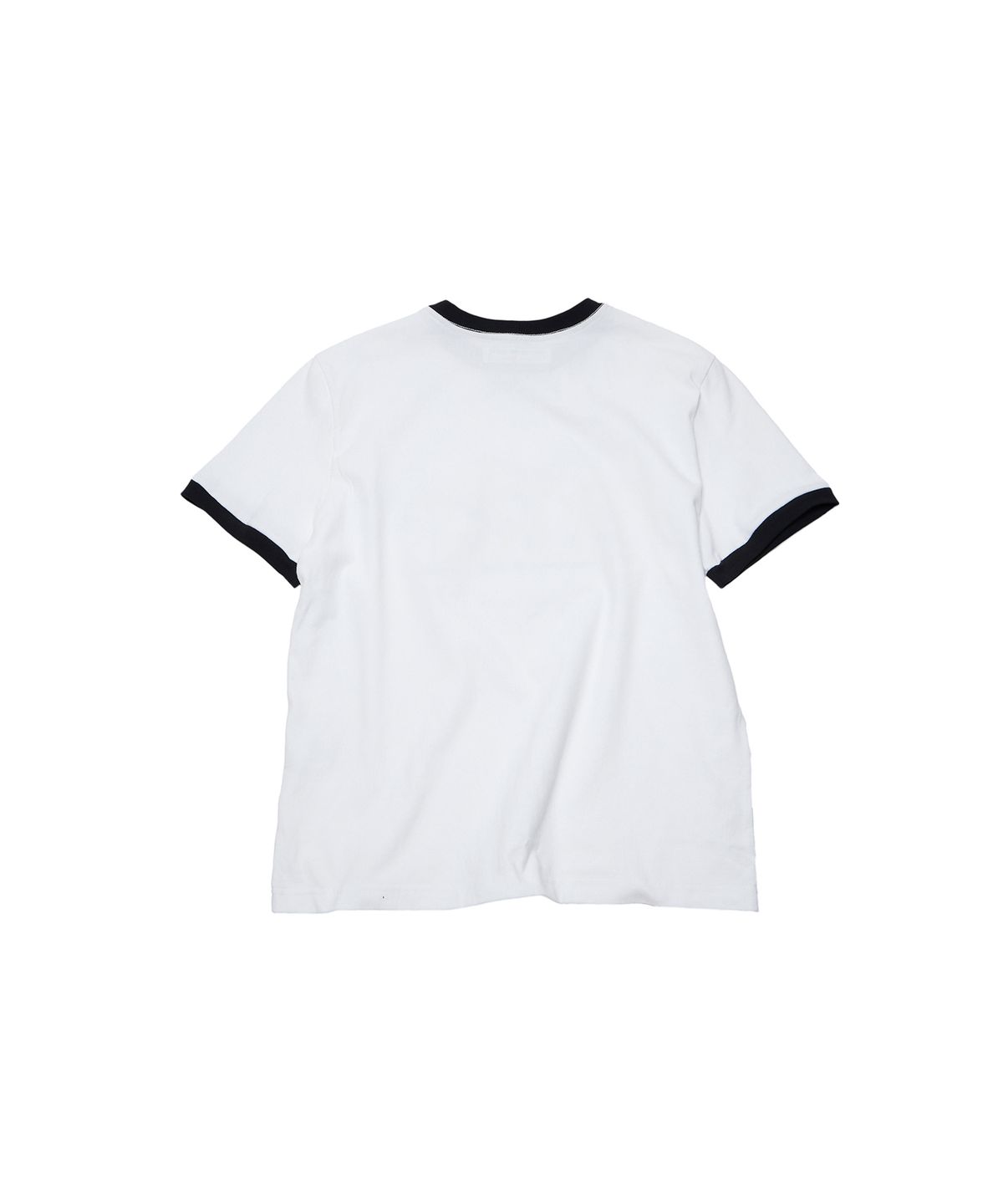 더뮤지엄비지터(THEMUSEUMVISITOR) CUT-OUT ART STUD T-SHIRT (WHITE / BLACK)