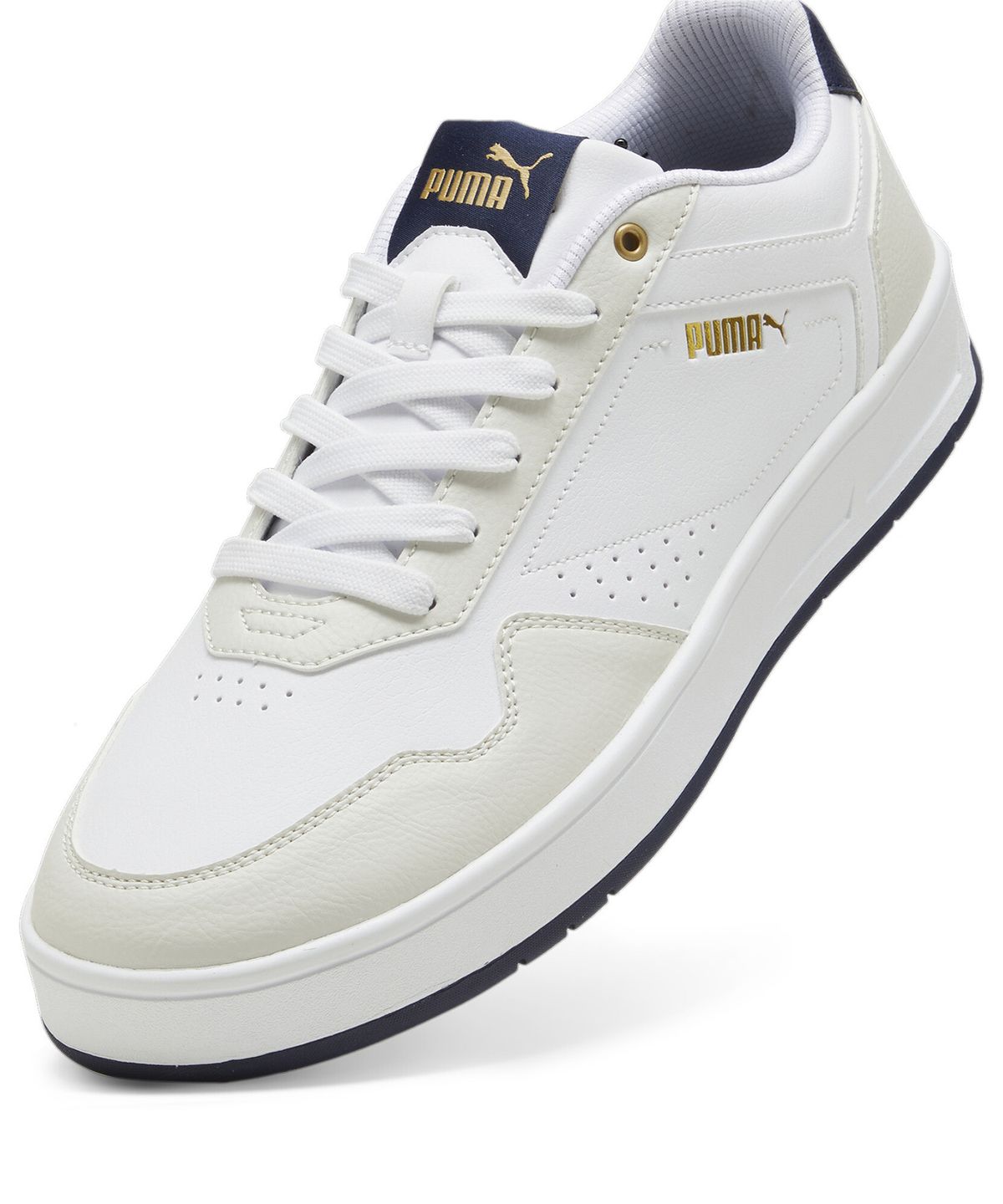 푸마(PUMA) 코트 클래식 - 화이트:그레이:네이비 / 395018-05