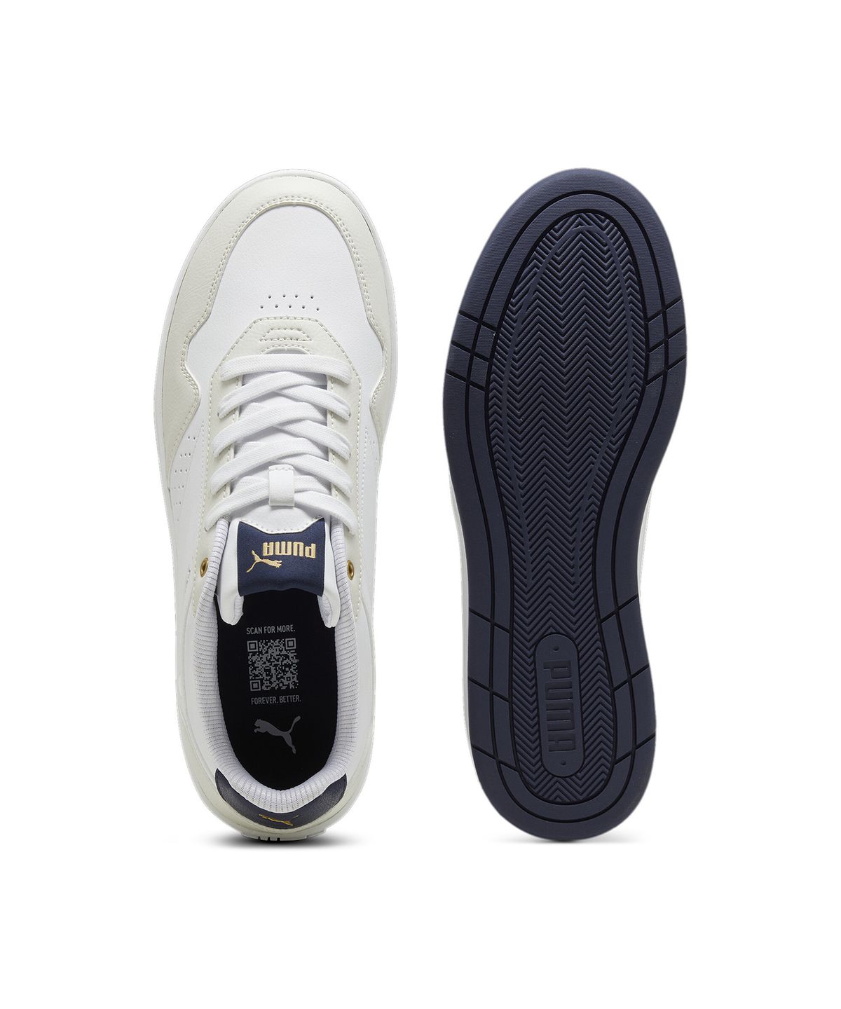 푸마(PUMA) 코트 클래식 - 화이트:그레이:네이비 / 395018-05