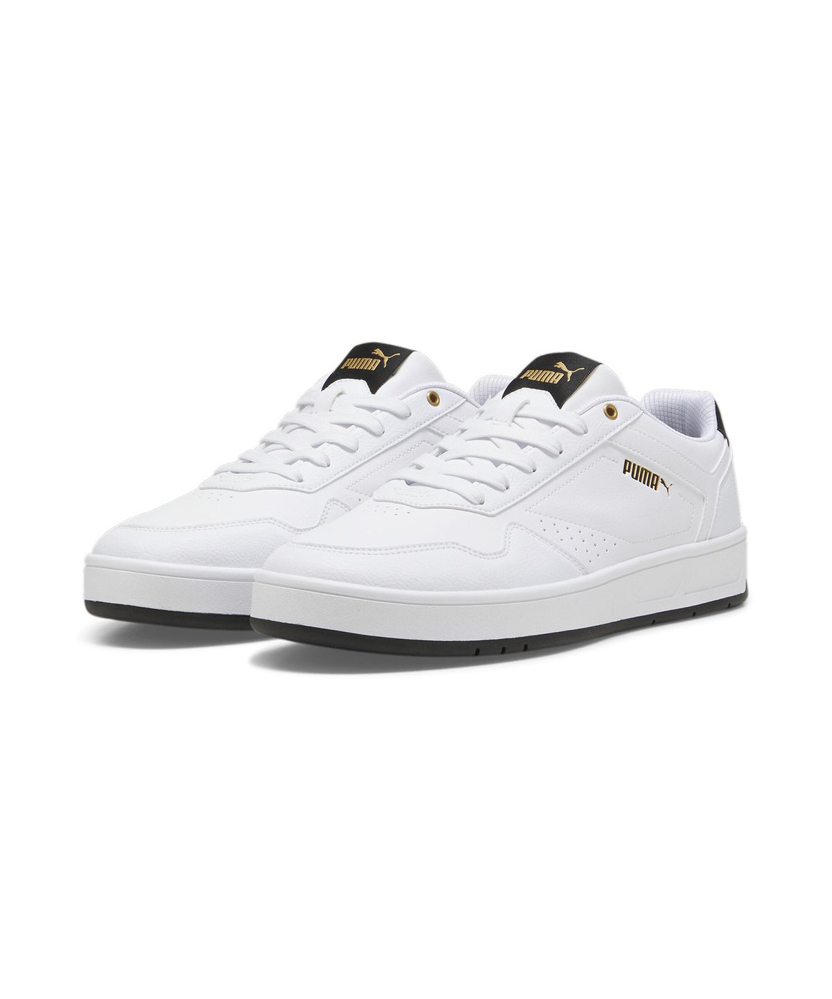 푸마(PUMA) 코트 클래식 - 화이트:블랙:골드 / 395018-07