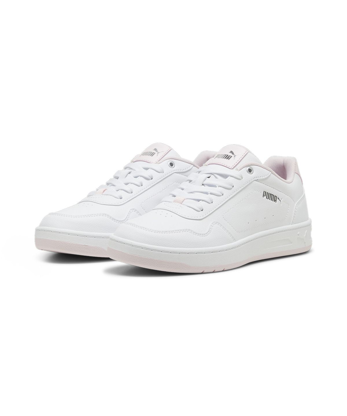 푸마(PUMA) 코트 클래식 - 화이트:핑크:실버 / 395021-04