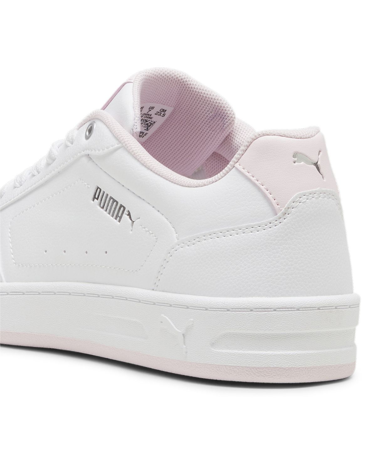 푸마(PUMA) 코트 클래식 - 화이트:핑크:실버 / 395021-04