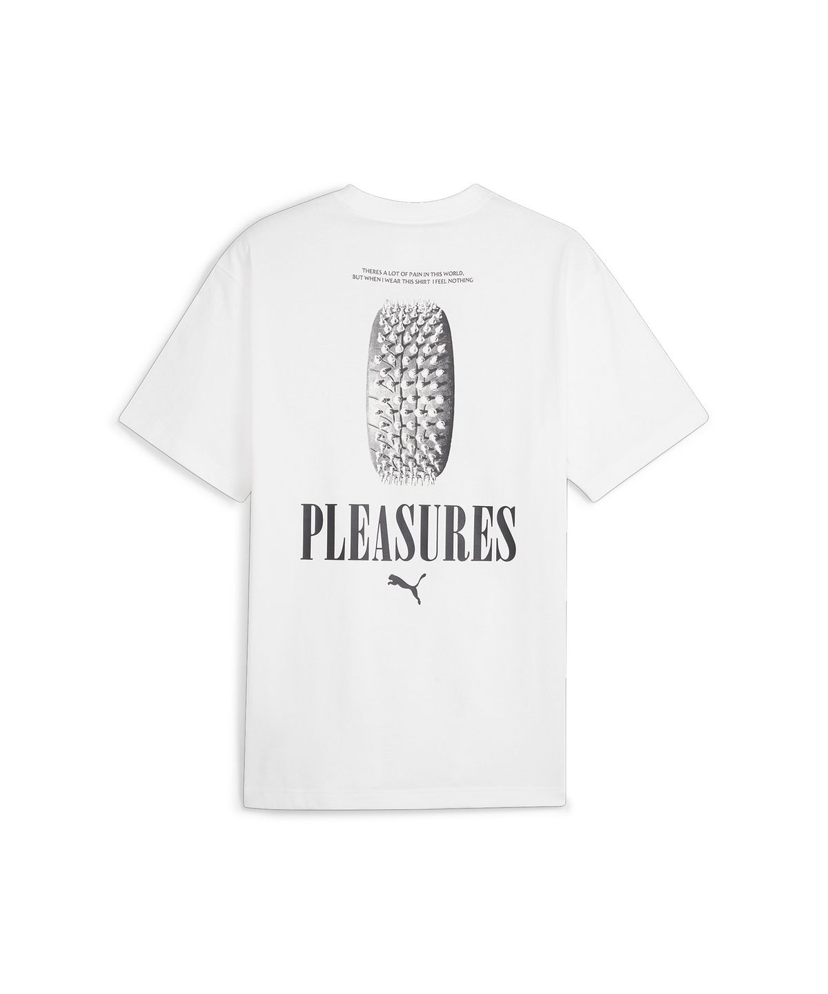 푸마(PUMA) 푸마×플레져스 그래픽 반소매 티셔츠 - 화이트 / 624096-02