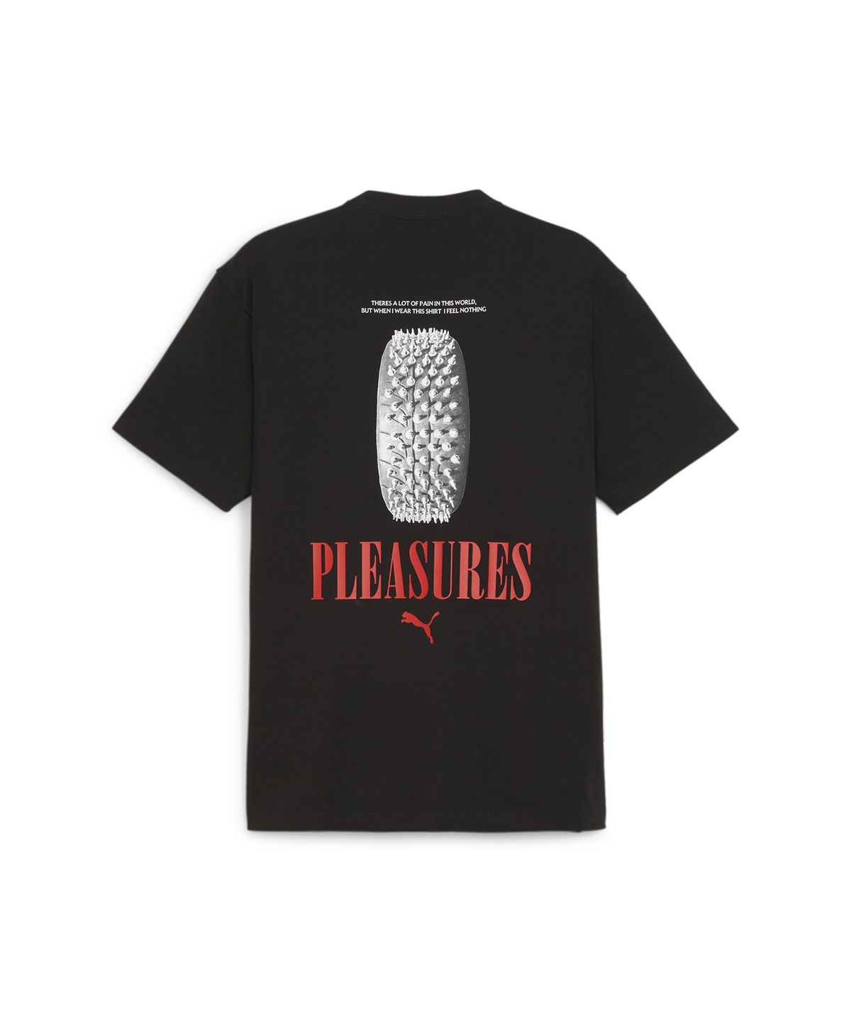 푸마(PUMA) 푸마×플레져스 그래픽 반소매 티셔츠 - 블랙 / 624096-01