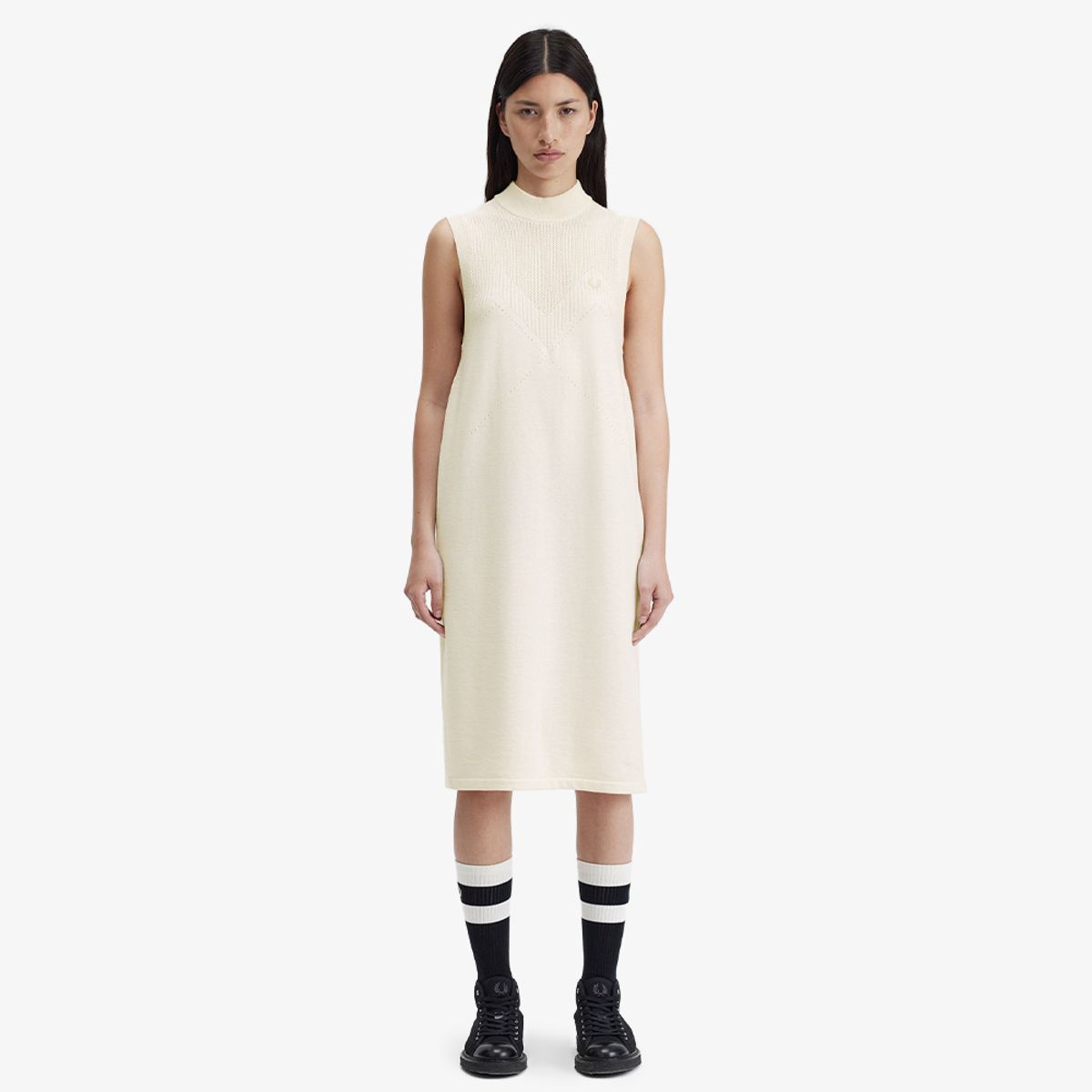 프레드페리(FRED PERRY) [Womens] 포인텔 디테일 울 니트 드레스(560) AFPF2417166-560