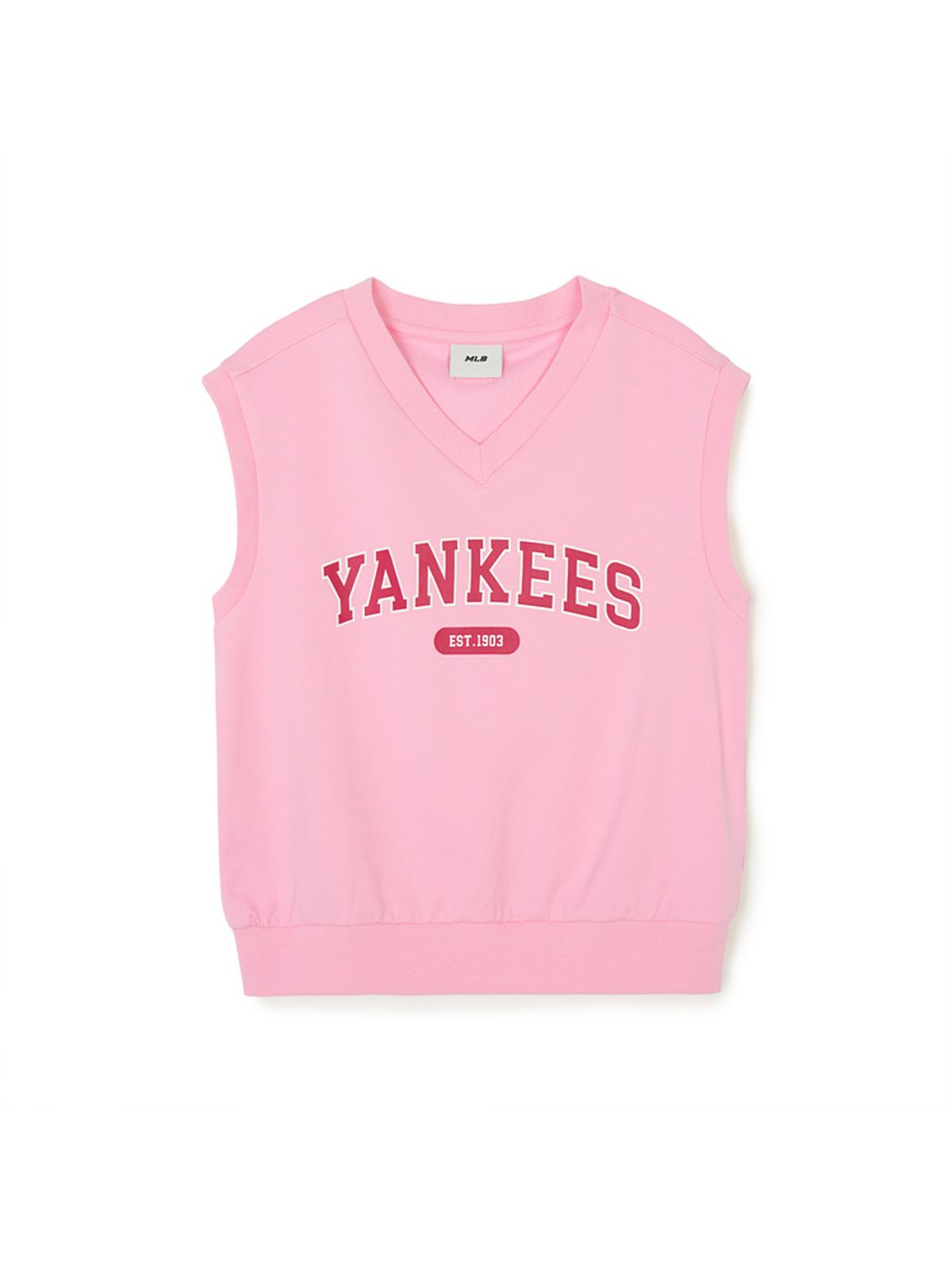 엠엘비 키즈(MLB KIDS) 바시티 3PCS 베스트 반팔 세트 (여아) NY (Pink)