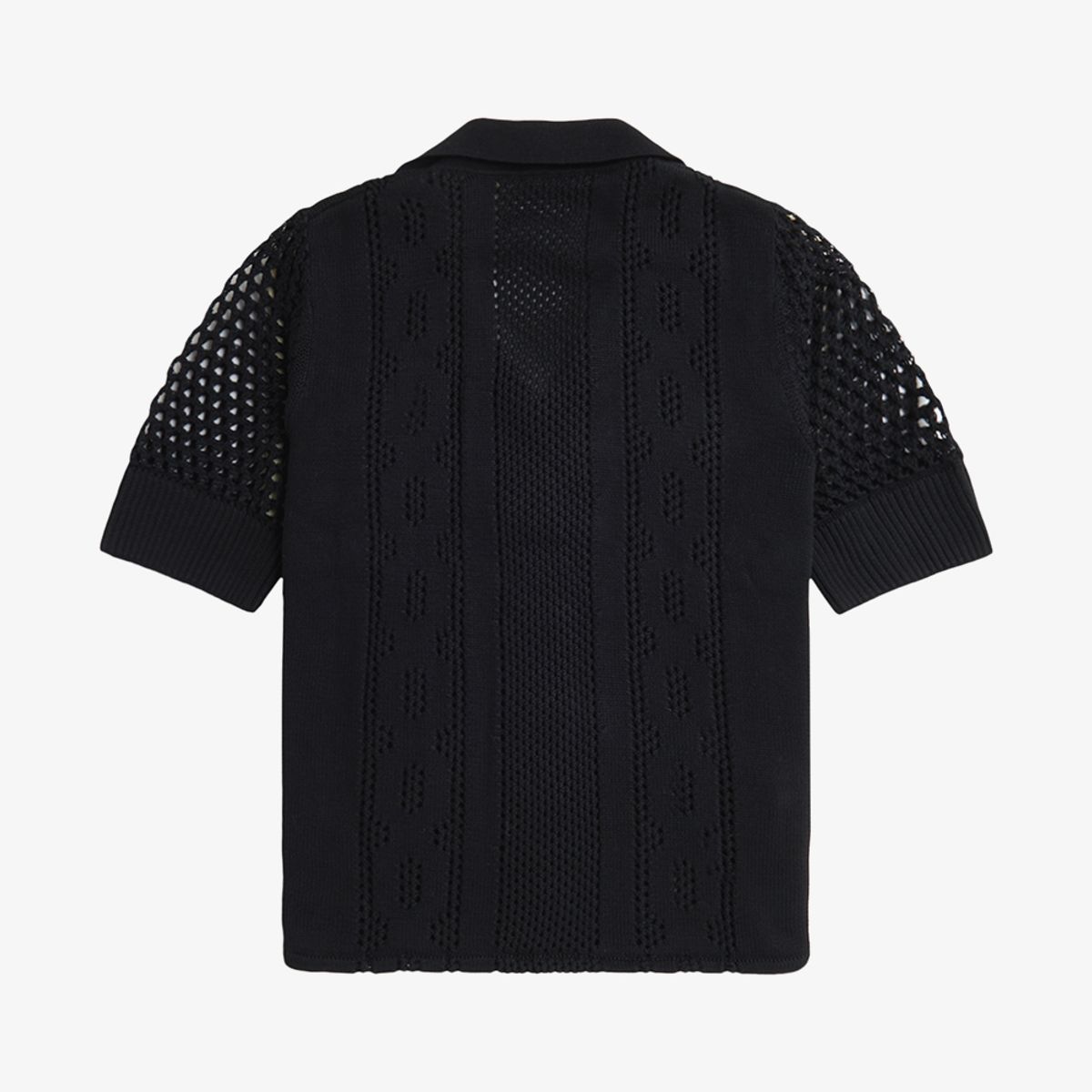 프레드페리(FRED PERRY) [Womens] 오픈 니트 버튼 스루 셔츠(102) AFPF2417115-102