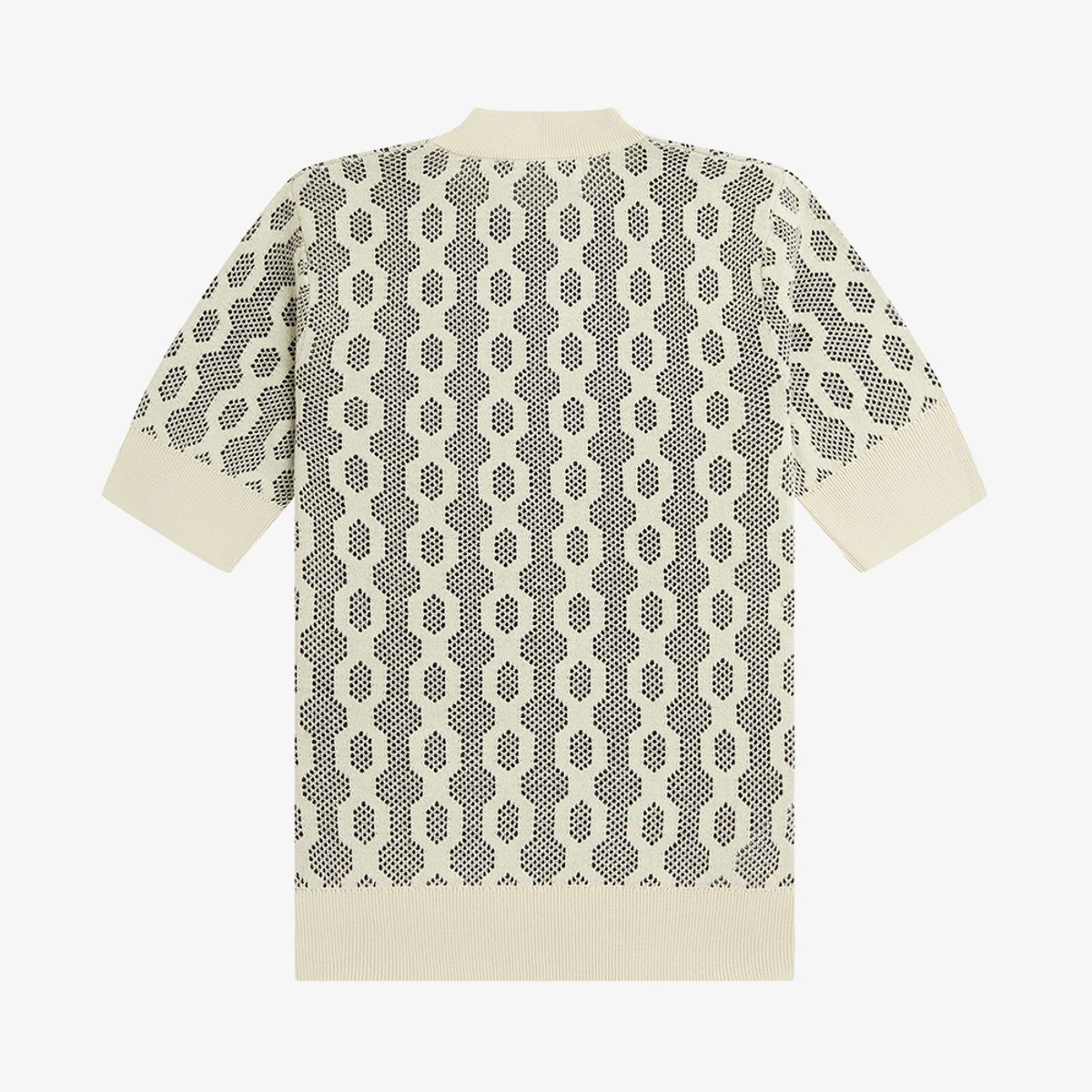프레드페리(FRED PERRY) [Womens] 오픈 니트 숏 슬리브 메리노울 니트(691) AFPF2417116-691