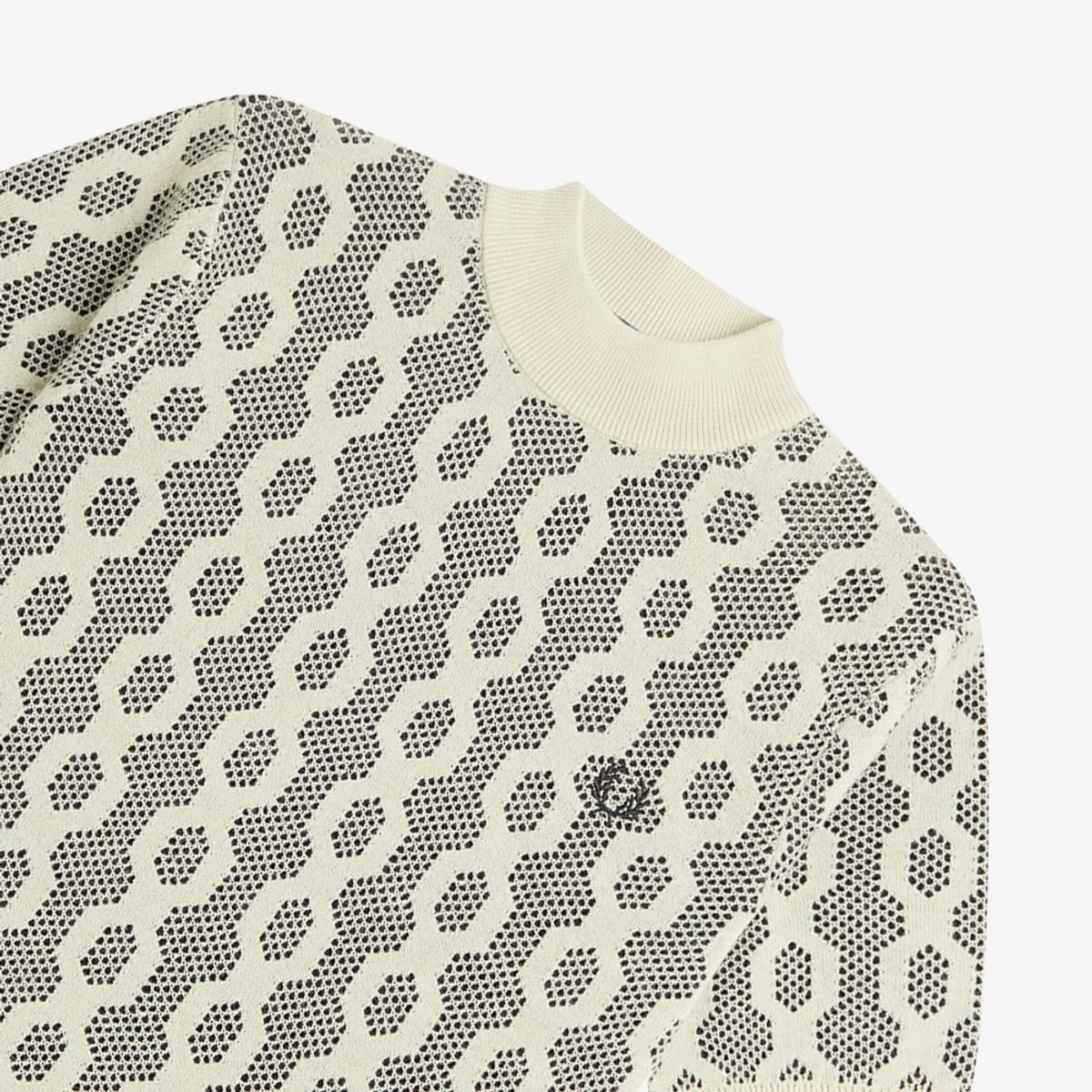 프레드페리(FRED PERRY) [Womens] 오픈 니트 숏 슬리브 메리노울 니트(691) AFPF2417116-691