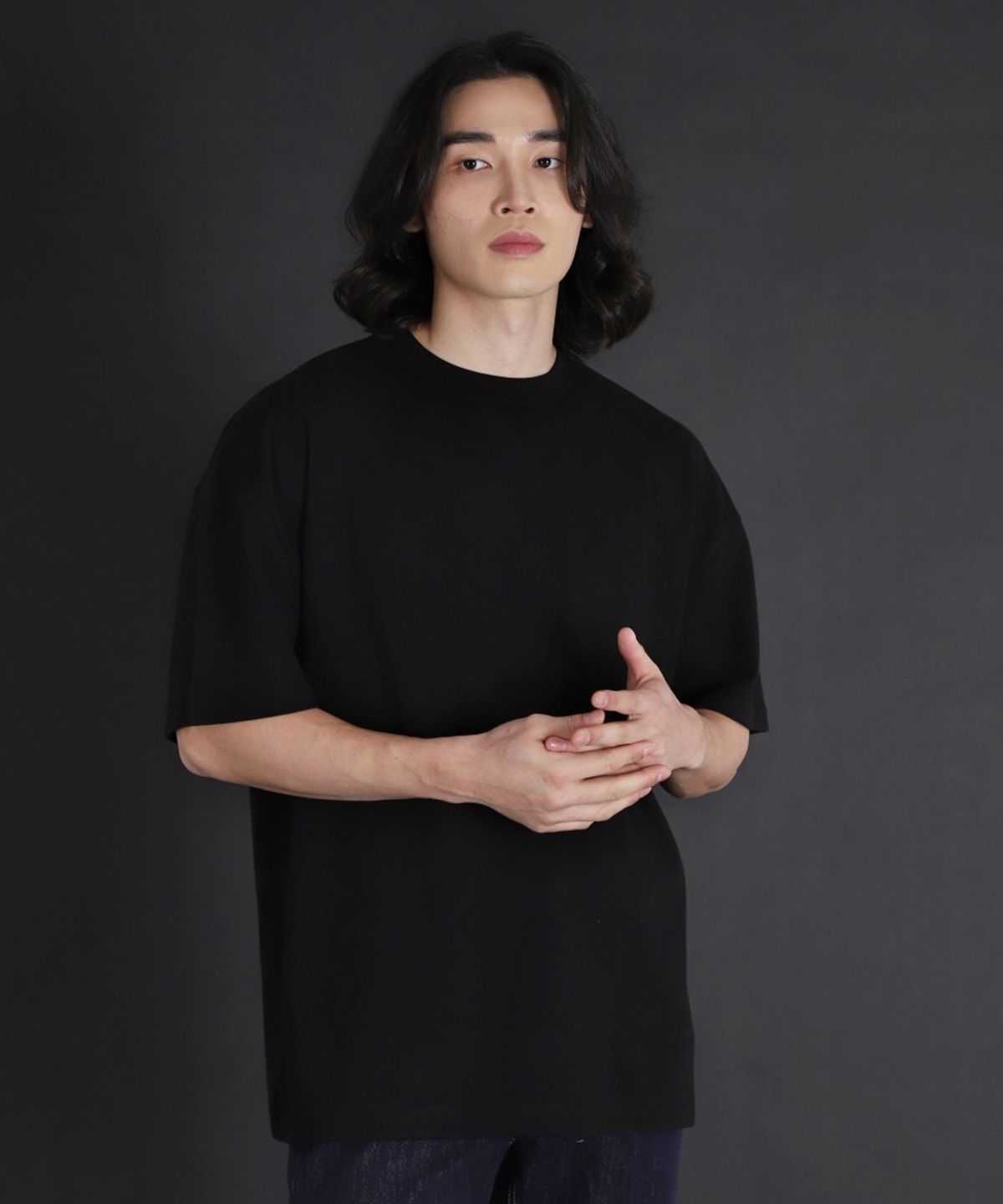 보스트핏(BOASTFIT) 시그니처 오버핏 코튼모달 반팔티셔츠 다크블랙