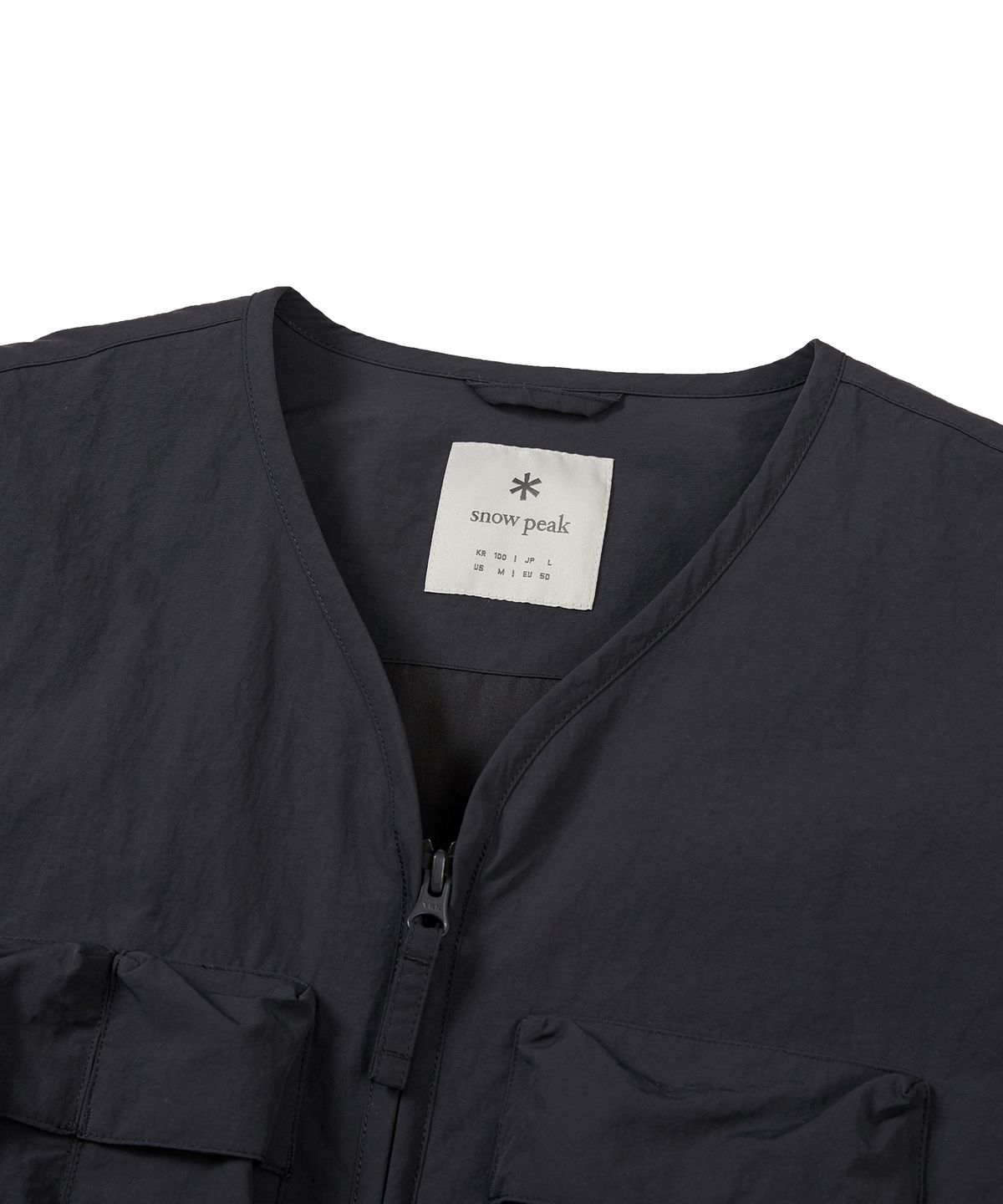 스노우피크 어패럴(SNOWPEAK APPAREL) 캠플 유틸리티 베스트 Dark Charcoal (S24SMCVE10)