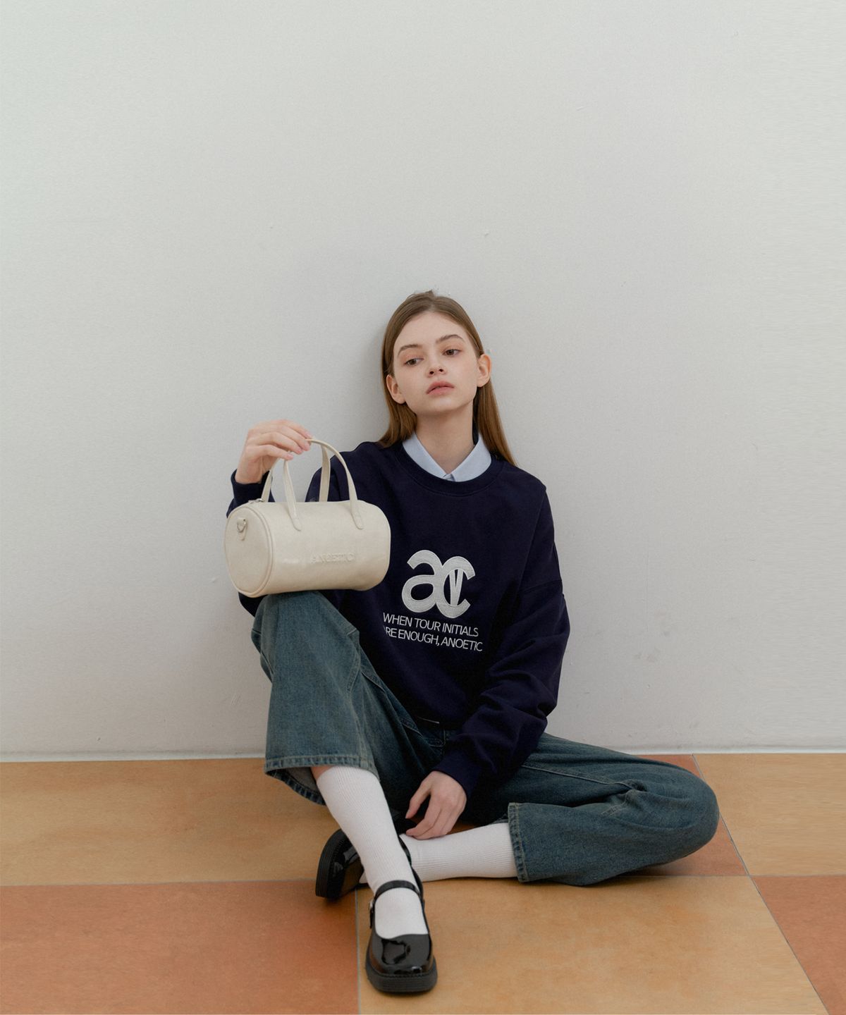 아노에틱(ANOETIC) ANC MALLOW ROUND BAG_IVORY