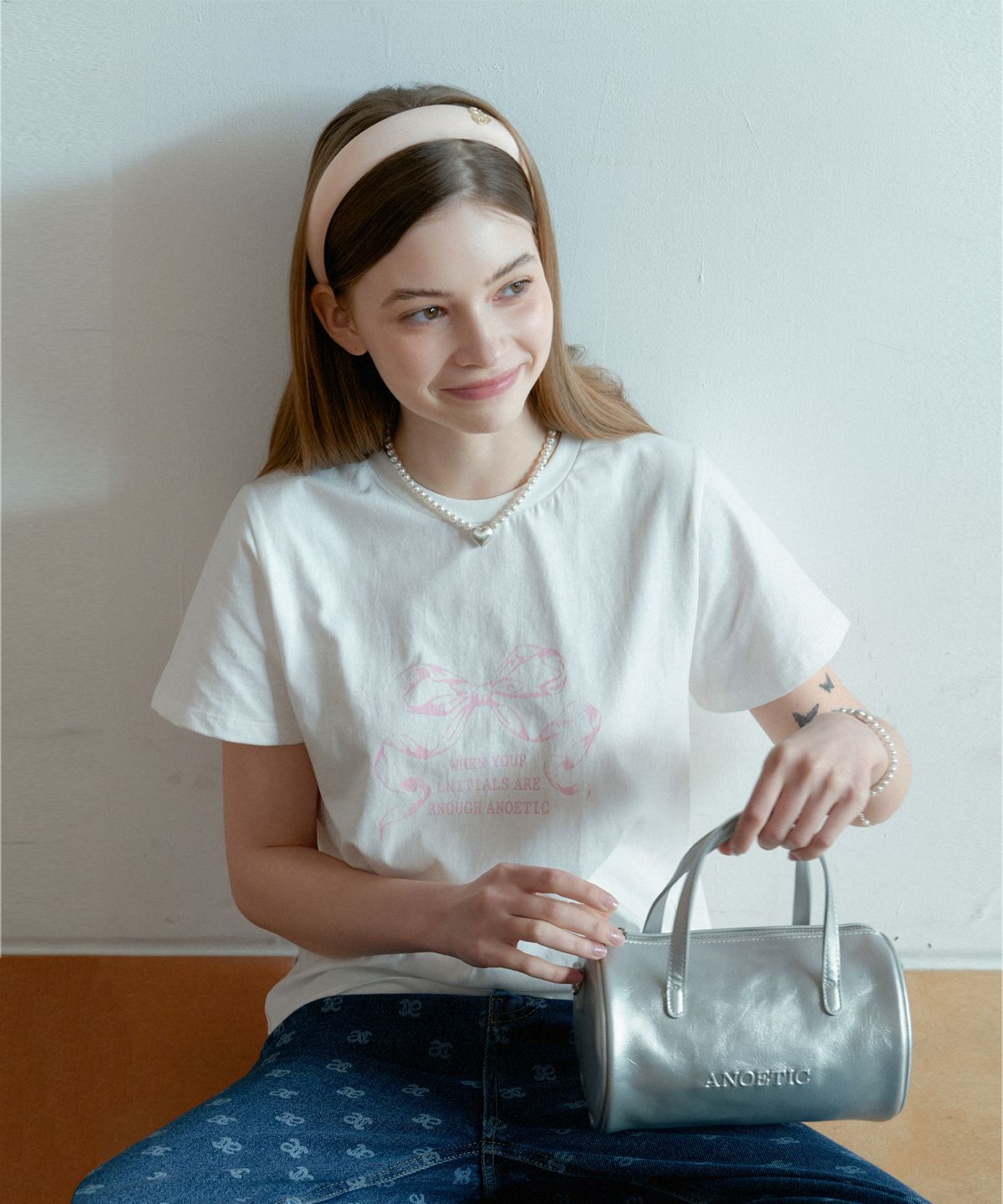 아노에틱(ANOETIC) ANC MALLOW ROUND BAG_SILVER
