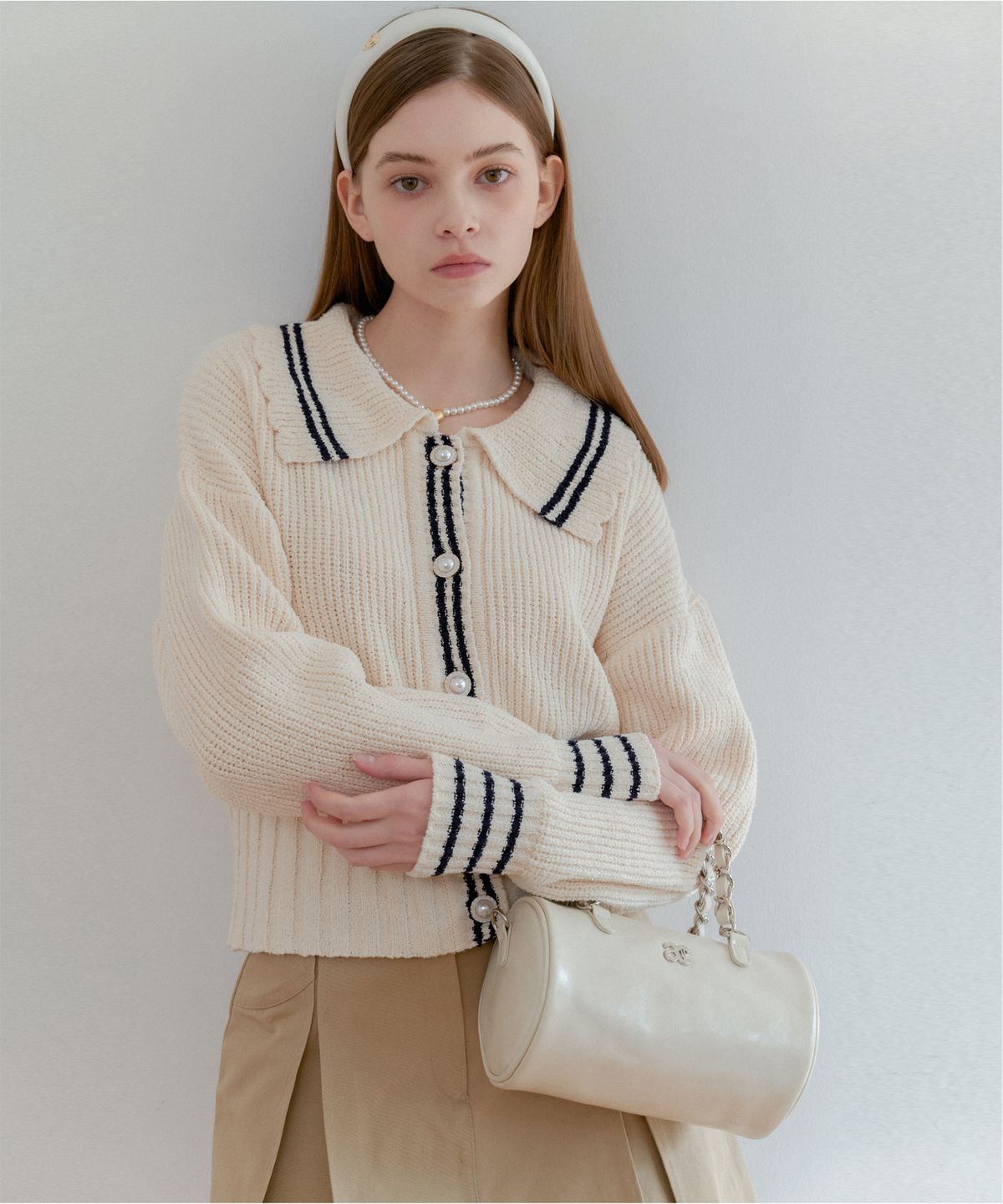 아노에틱(ANOETIC) ANC ROUND CHAIN BAG_IVORY