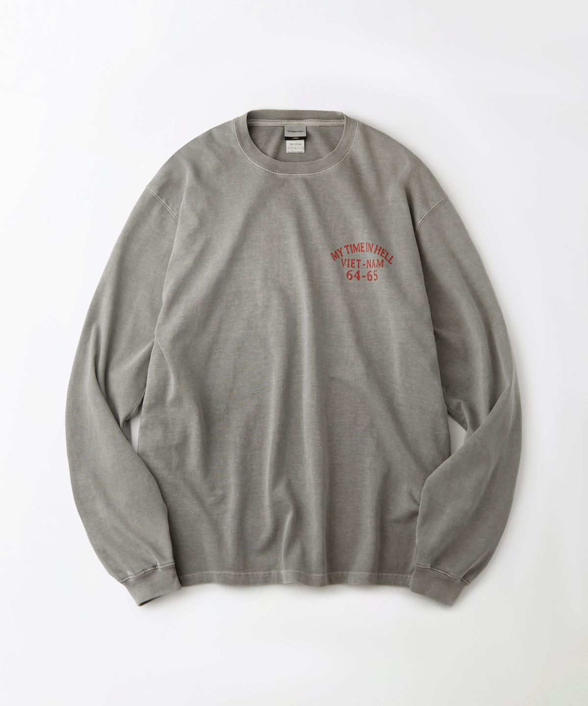 아웃스탠딩(OUTSTANDING) MIL SERIES LONG SLEEVE(VIET NAM TIGER)_PIGMENT KHAKI