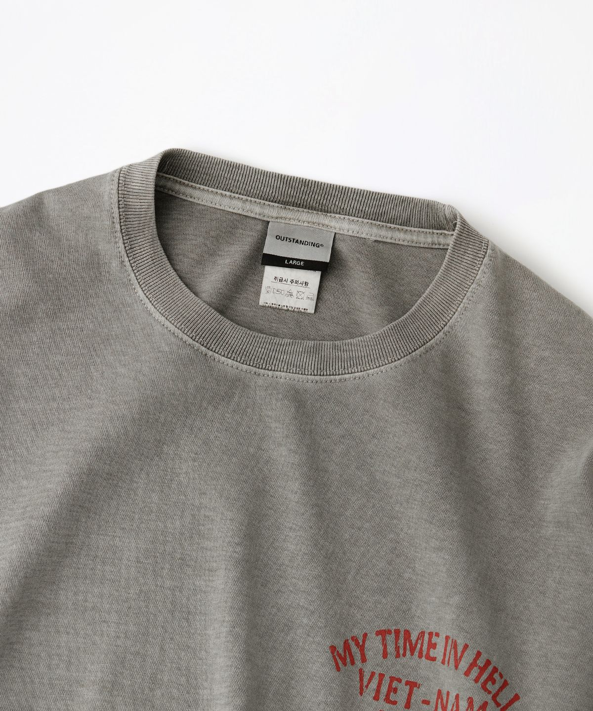 아웃스탠딩(OUTSTANDING) MIL SERIES LONG SLEEVE(VIET NAM TIGER)_PIGMENT KHAKI