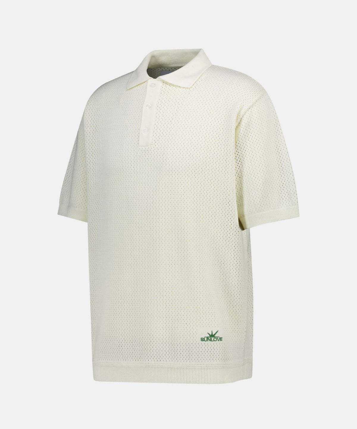 썬러브투어(SUNLOVETOUR) Crochet Knit Polo Ivory