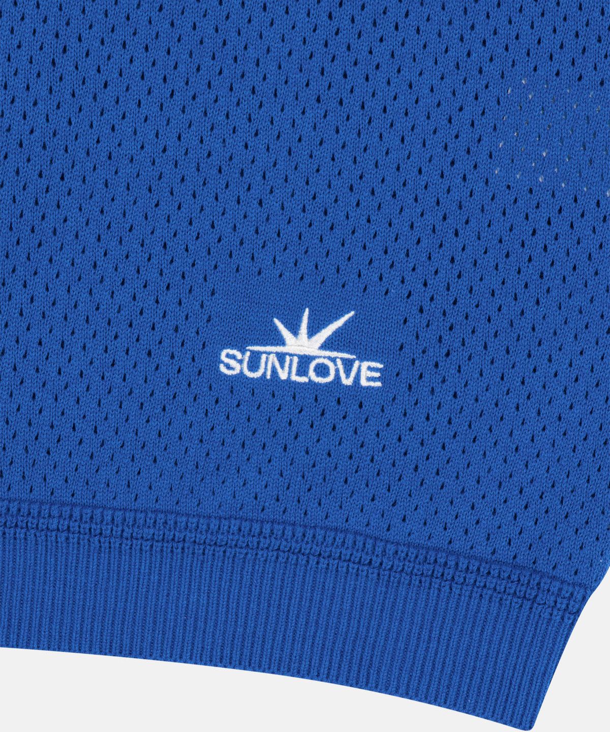 썬러브투어(SUNLOVETOUR) Crochet Knit Polo Blue