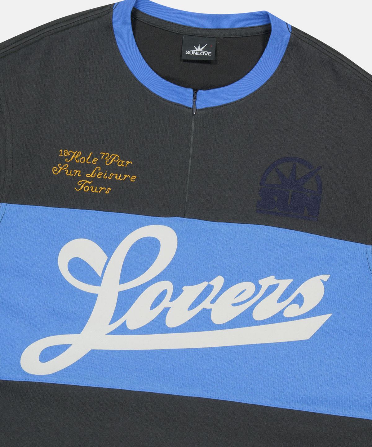 썬러브투어(SUNLOVETOUR) Lovers Half Zip Tee Charcoal